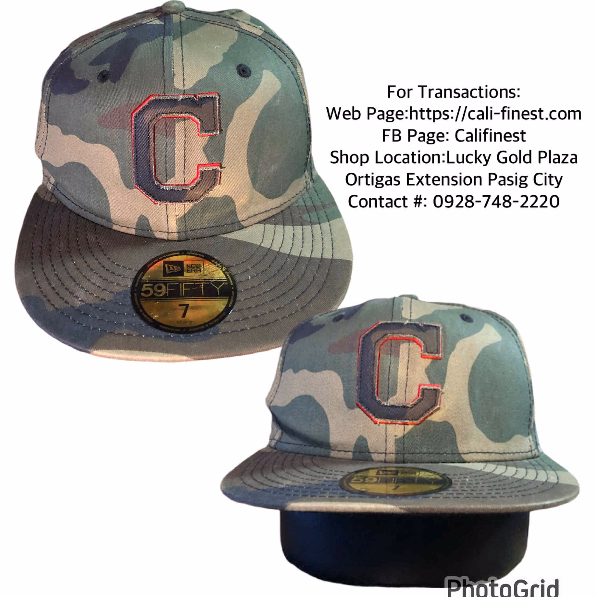 Cleveland Indians MLB Woodland Pop Camouflage 59Fifty New Era Hat Cap 7  C#009 