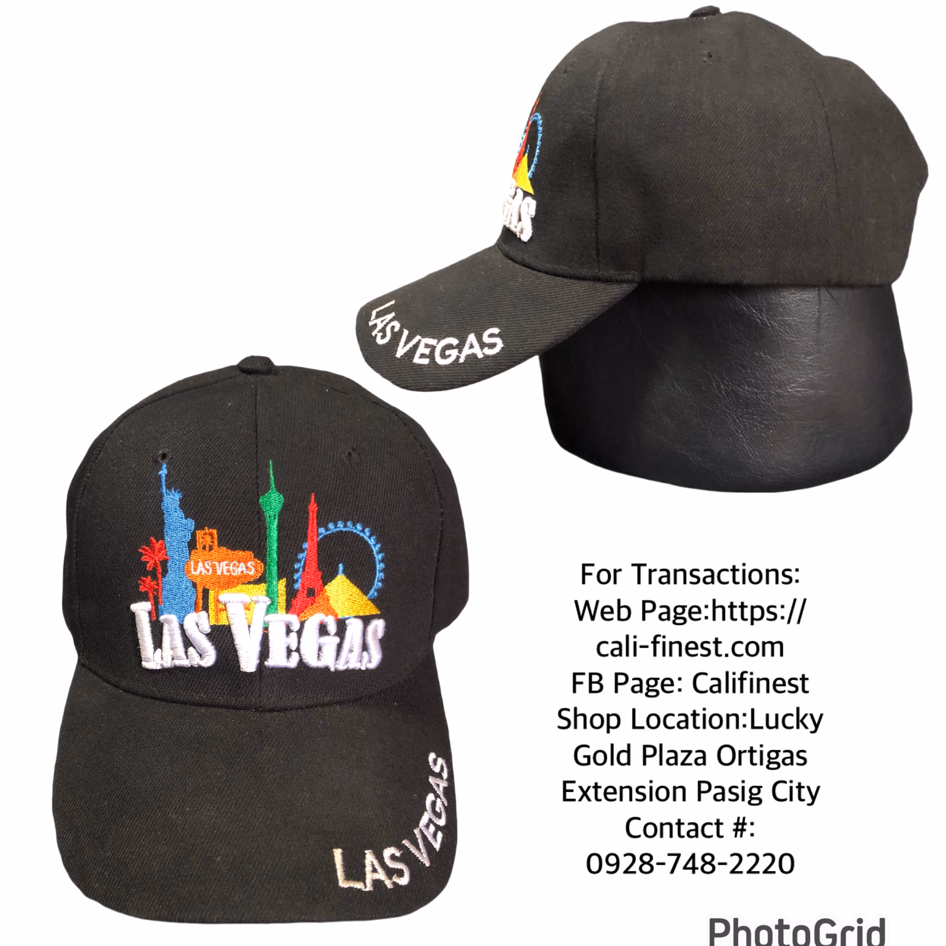 Las Vegas Embroidered Adjustable Hat Cap