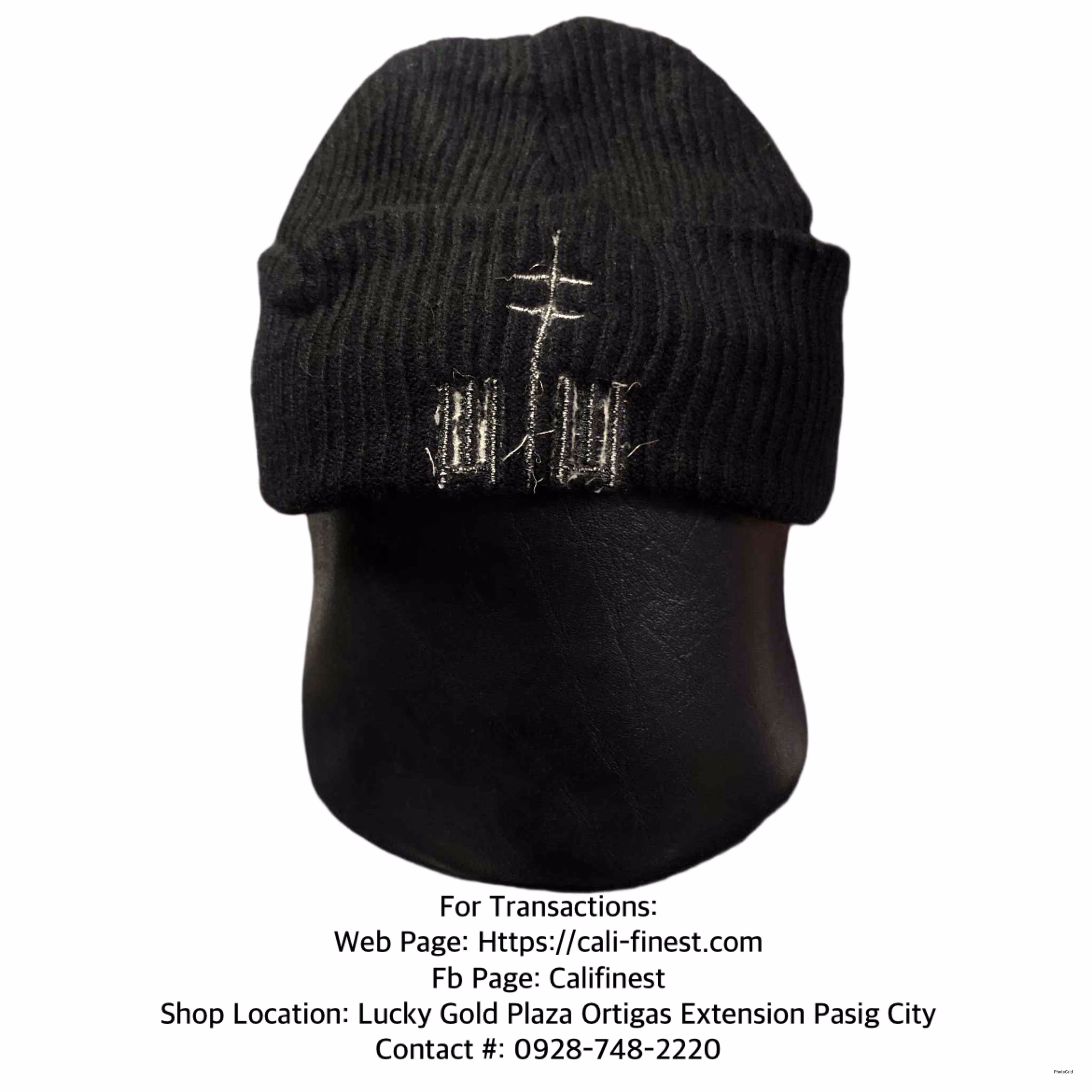 Black Beanie Hat   C#0030 
