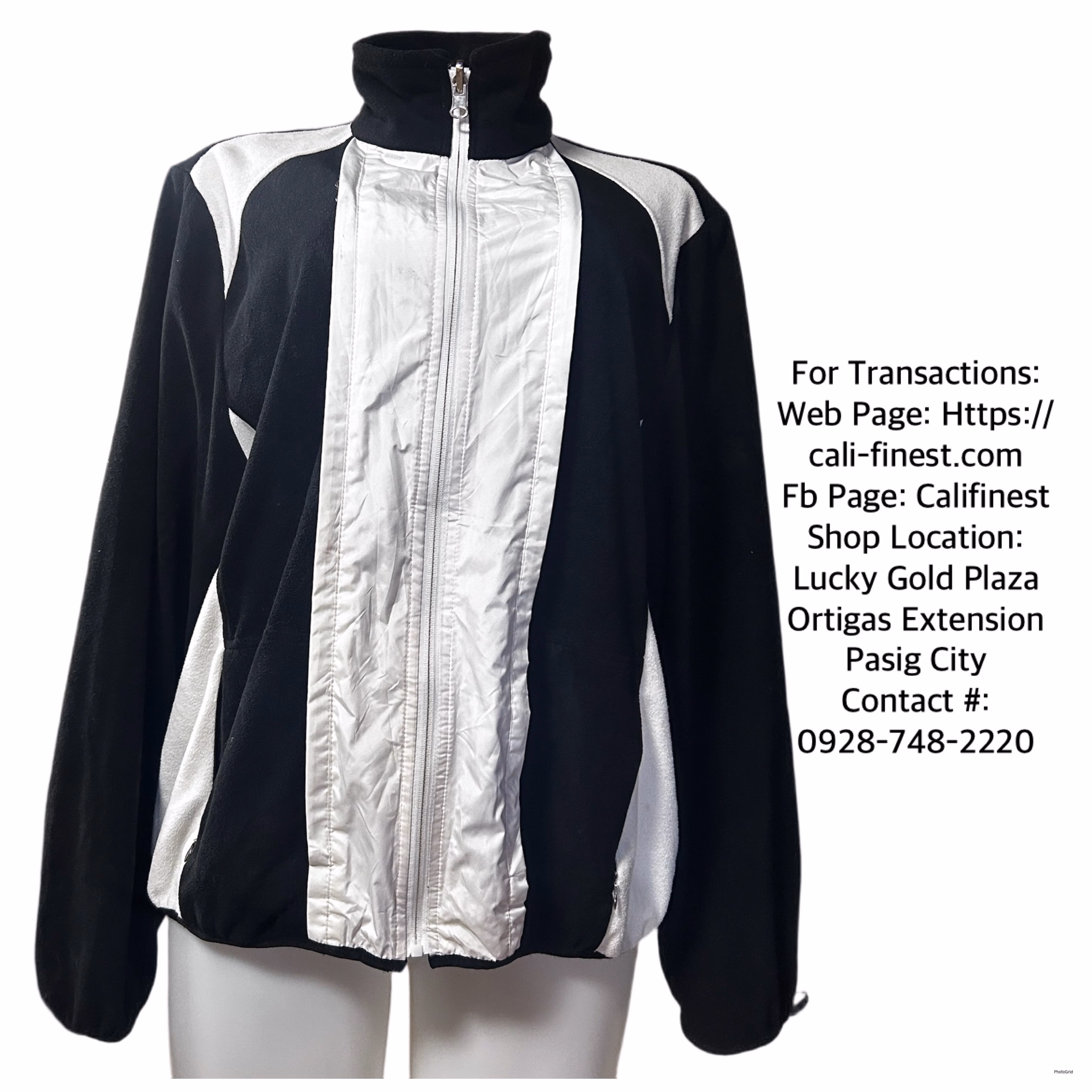 Calvin Klein Performance White /Black  Womens Jacket XL  J#006 