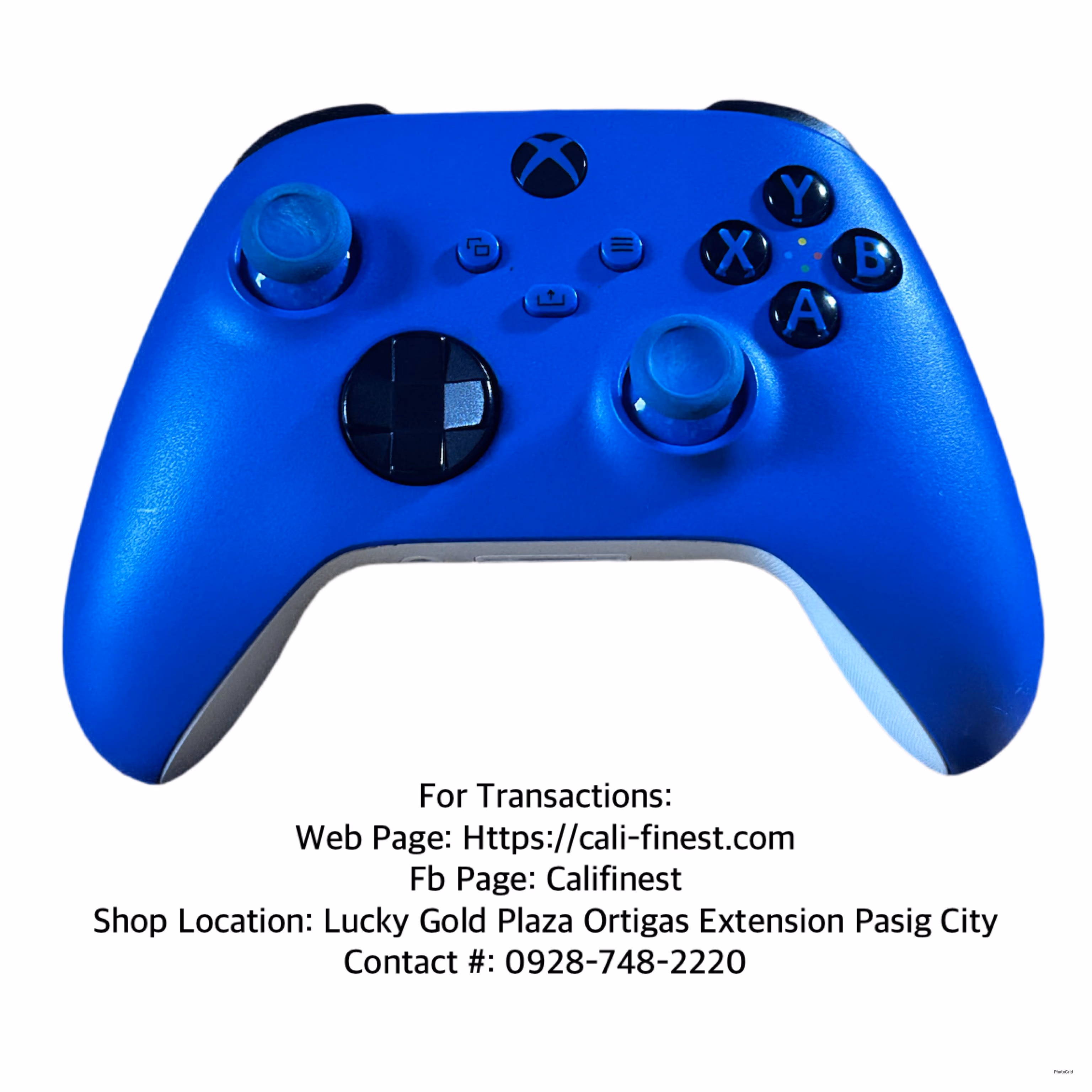 Microsoft Xbox One Wireless Controller  Blue Model 1914  EL#537 