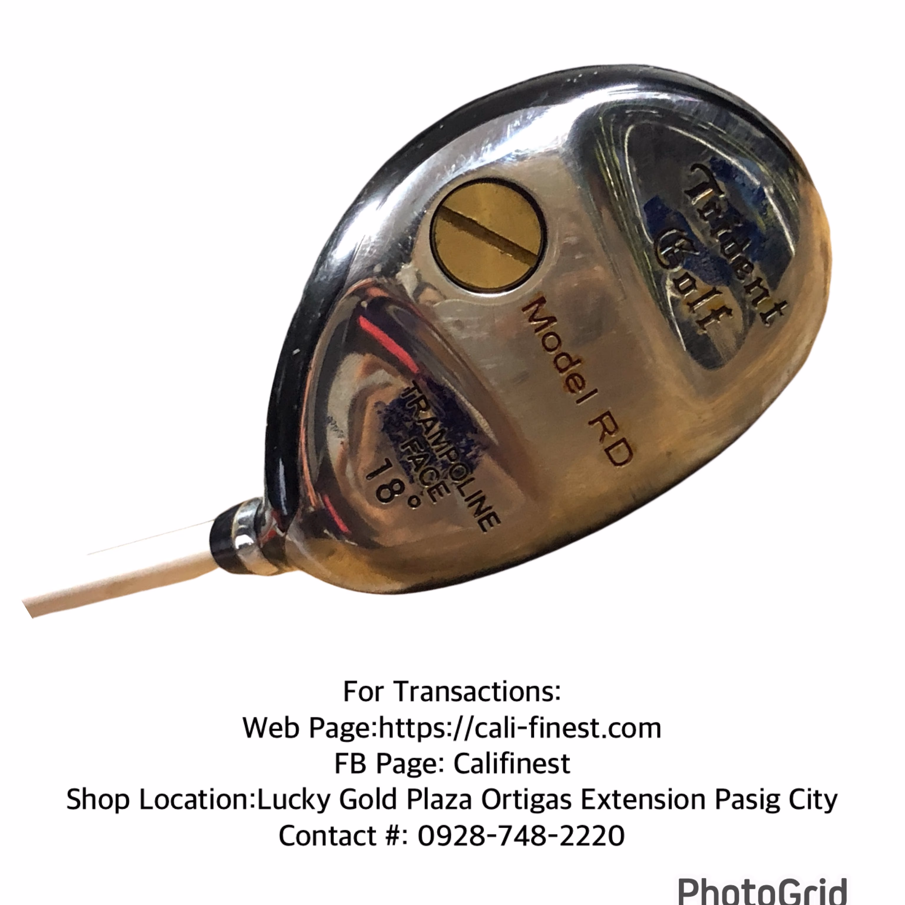 Trident Golf Model RD Golf Trampoline Face 18° Right Handed