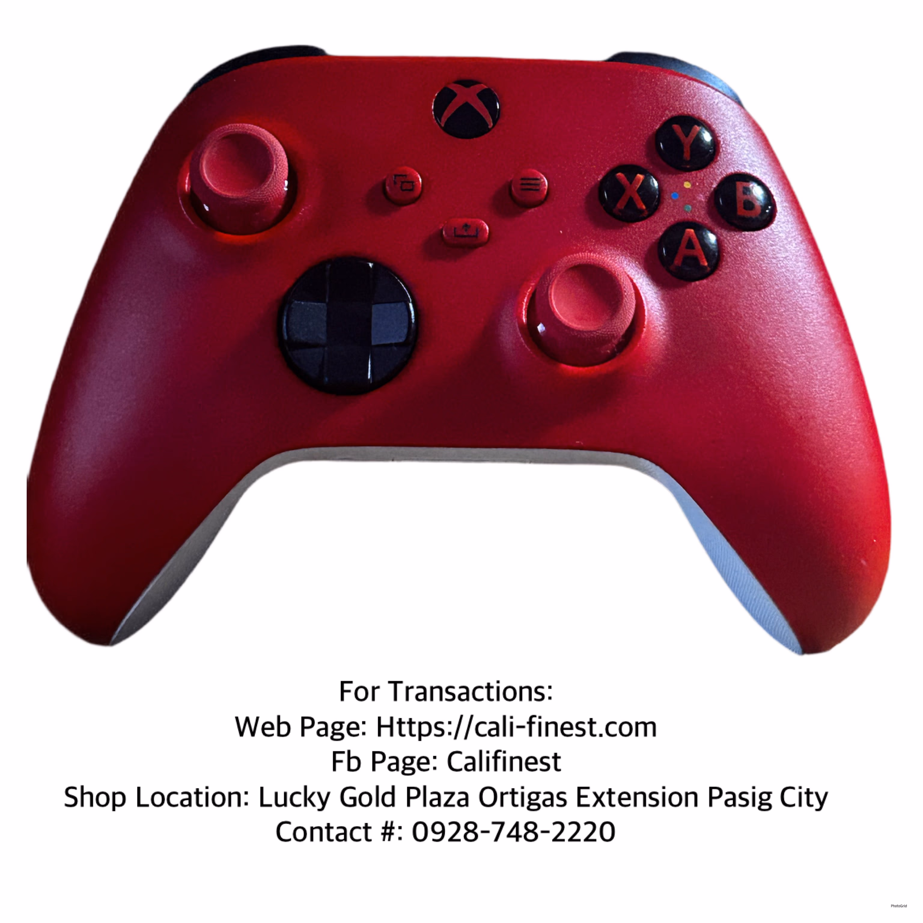 Microsoft Xbox One Wireless Controller Red Model 1914  EL#538 