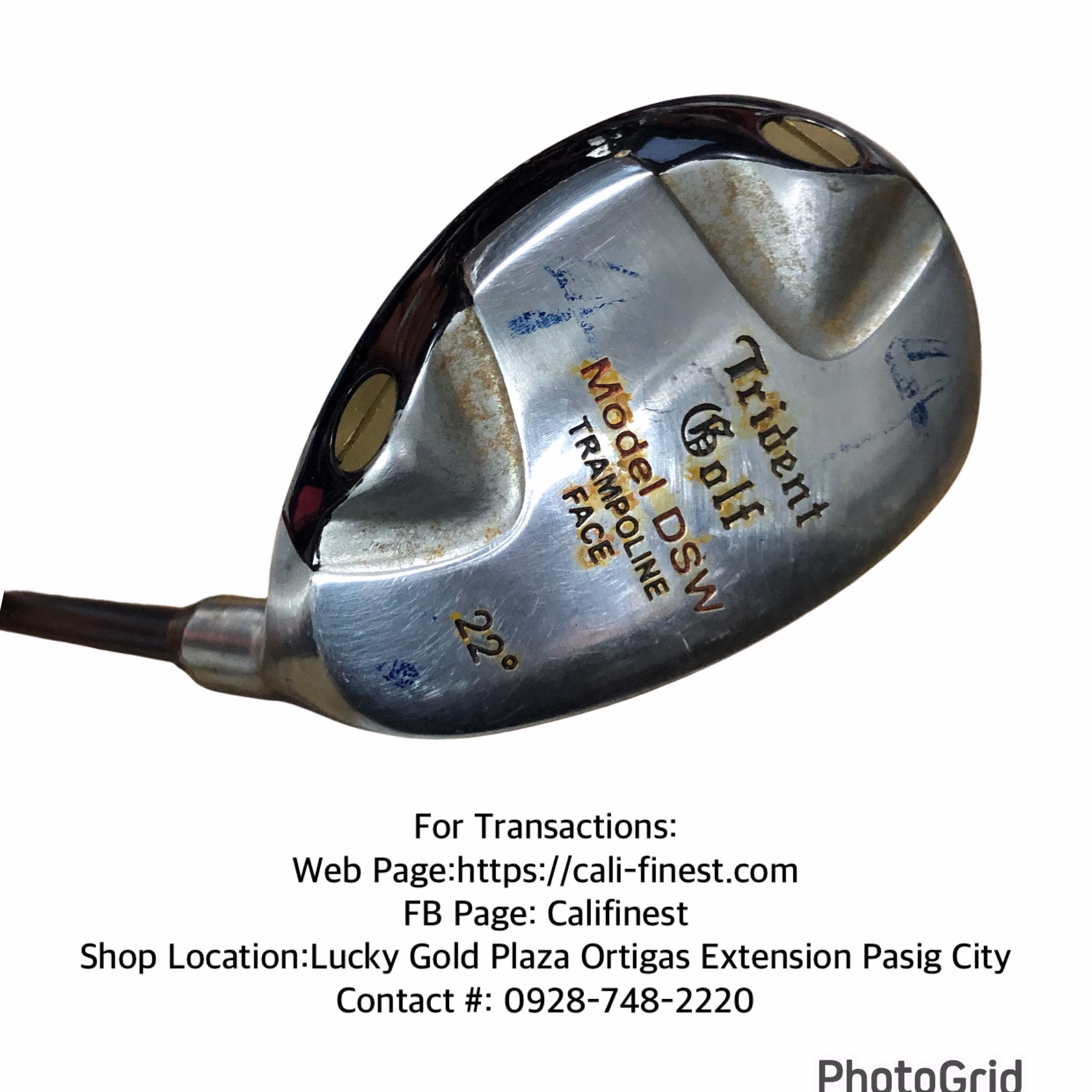 Trident Golf Model DSW Trampoline Face 22° Right Handed