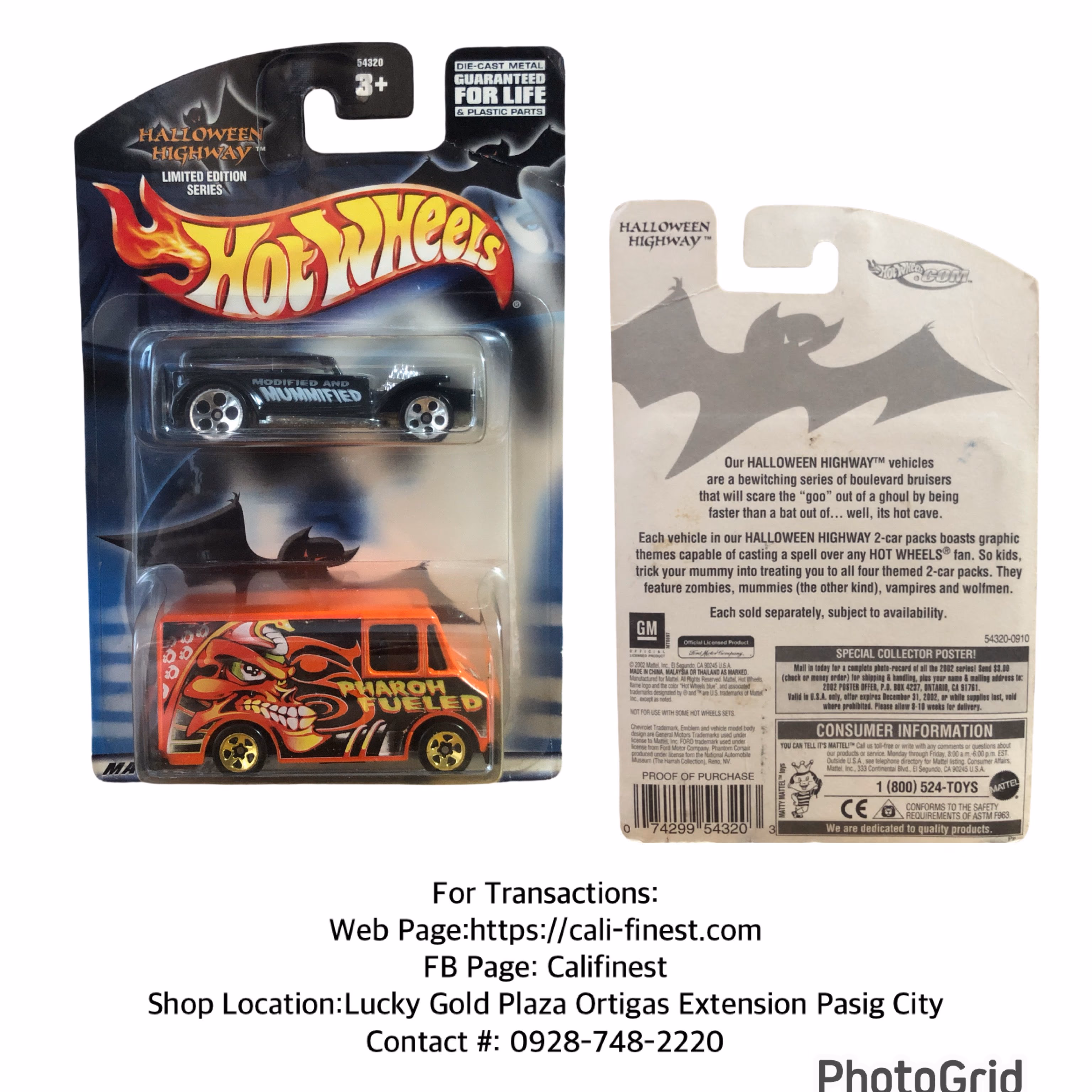 Hot Wheels Halloween Highway 2-pack from the Limited Edition Series