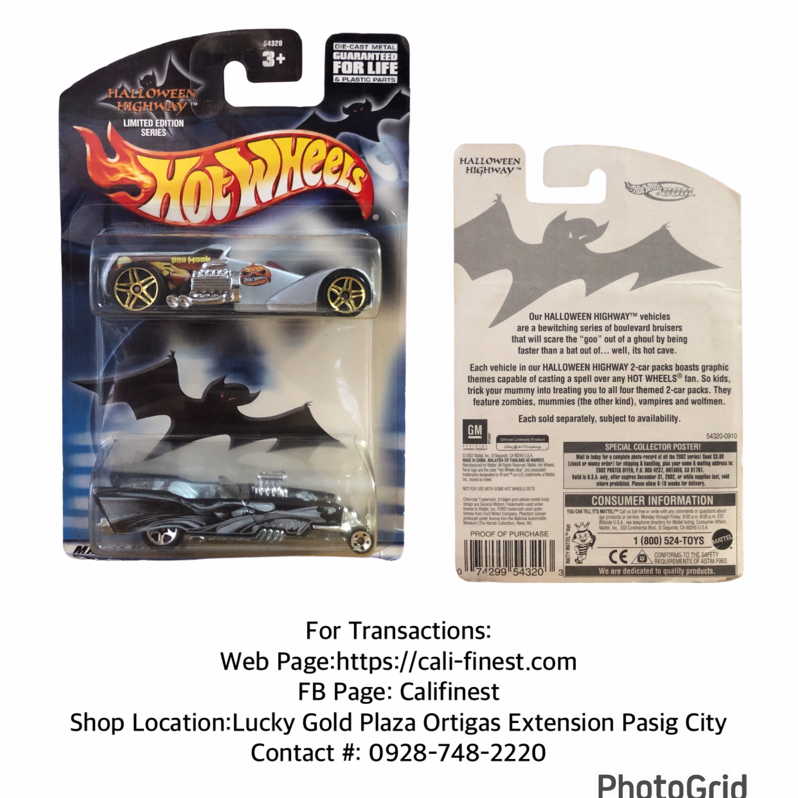 Hot Wheels Halloween Highway Limited Edition Series 2-pack
