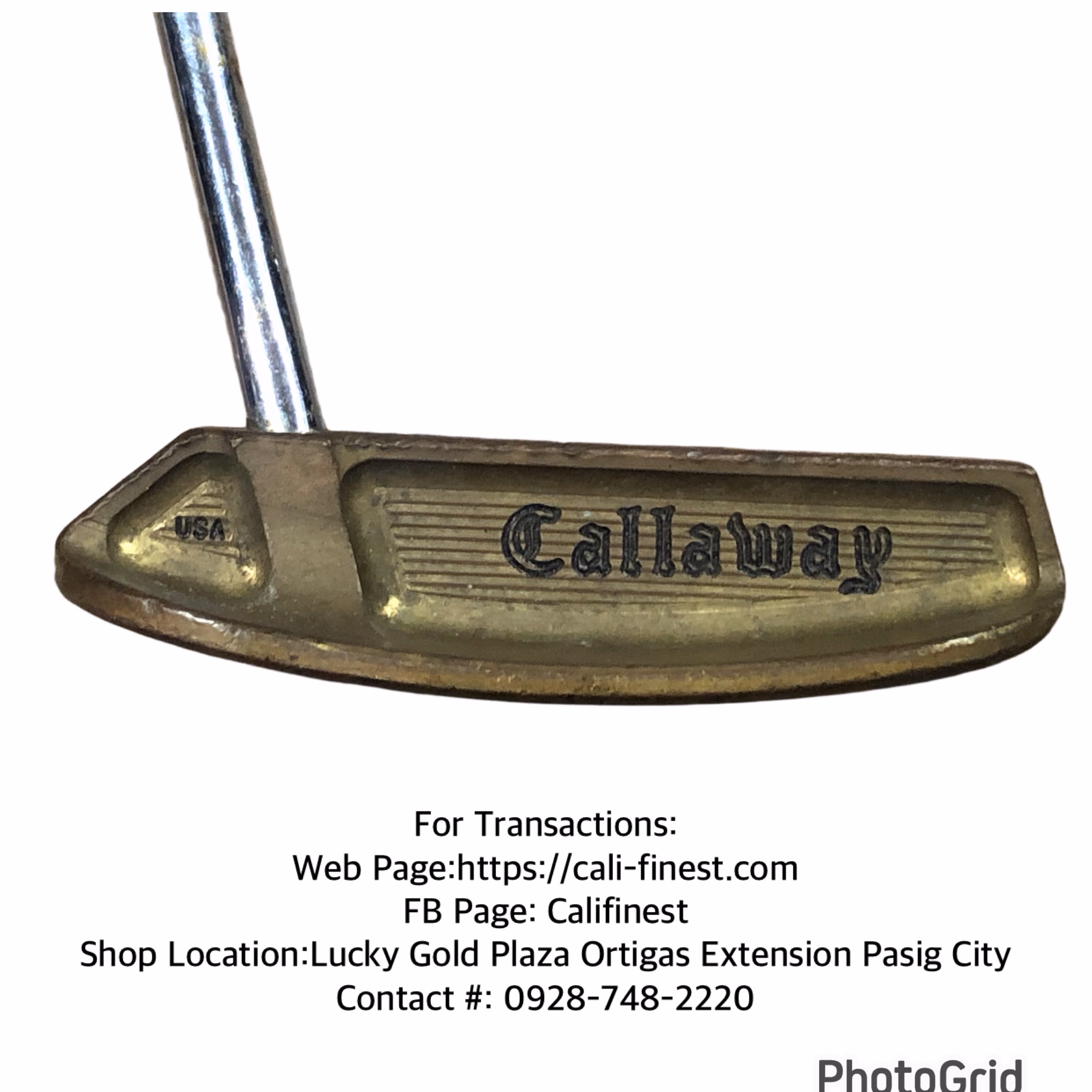 Callaway Brass Billet #1 putter Right Handed Golf