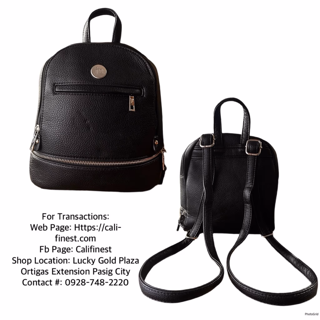 Jessica Moore Essentials Black Mini Backpack Brandnew 