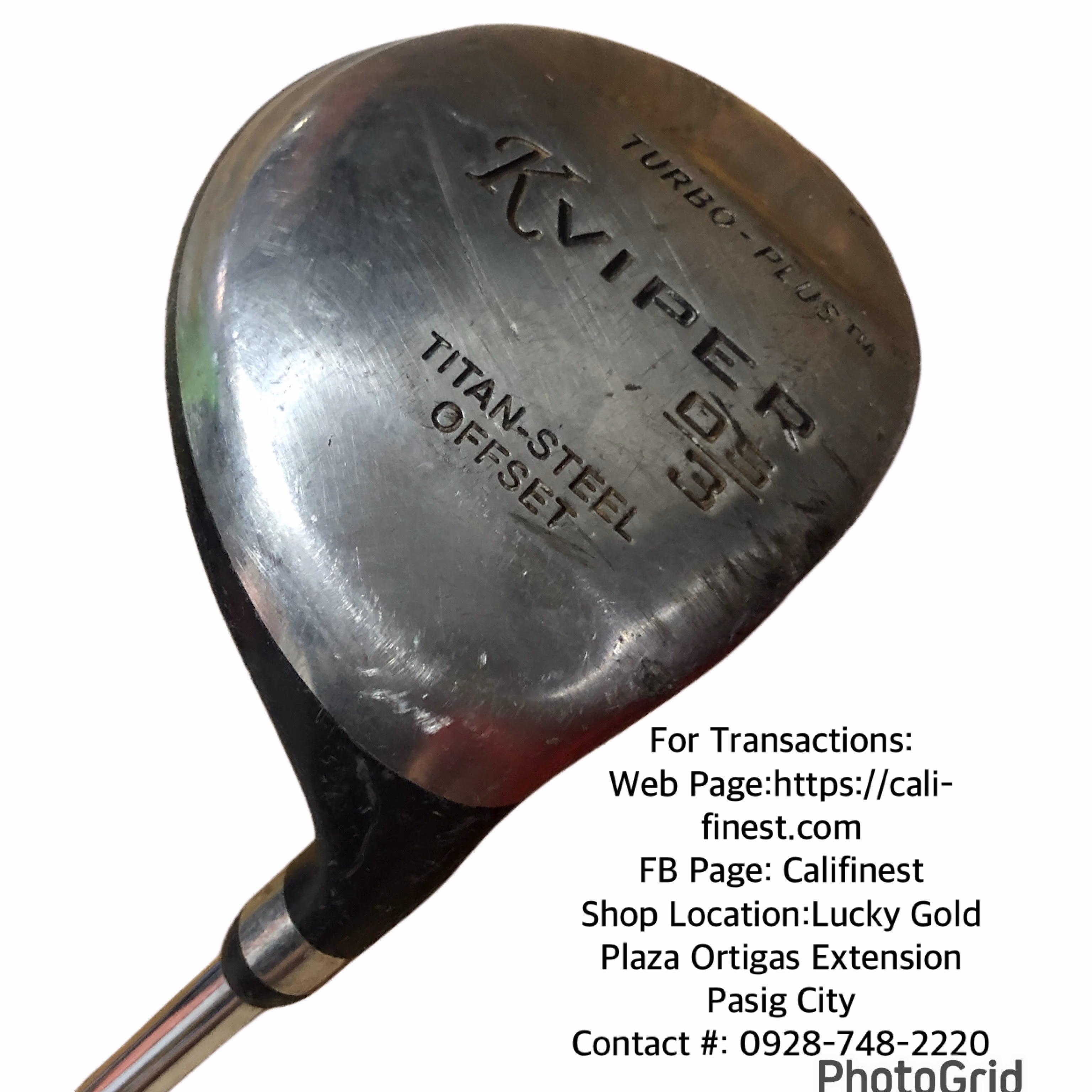 Turbo- Plus ™️ “Kviper” No. 3 wood golf club Right Handed  SH#008 