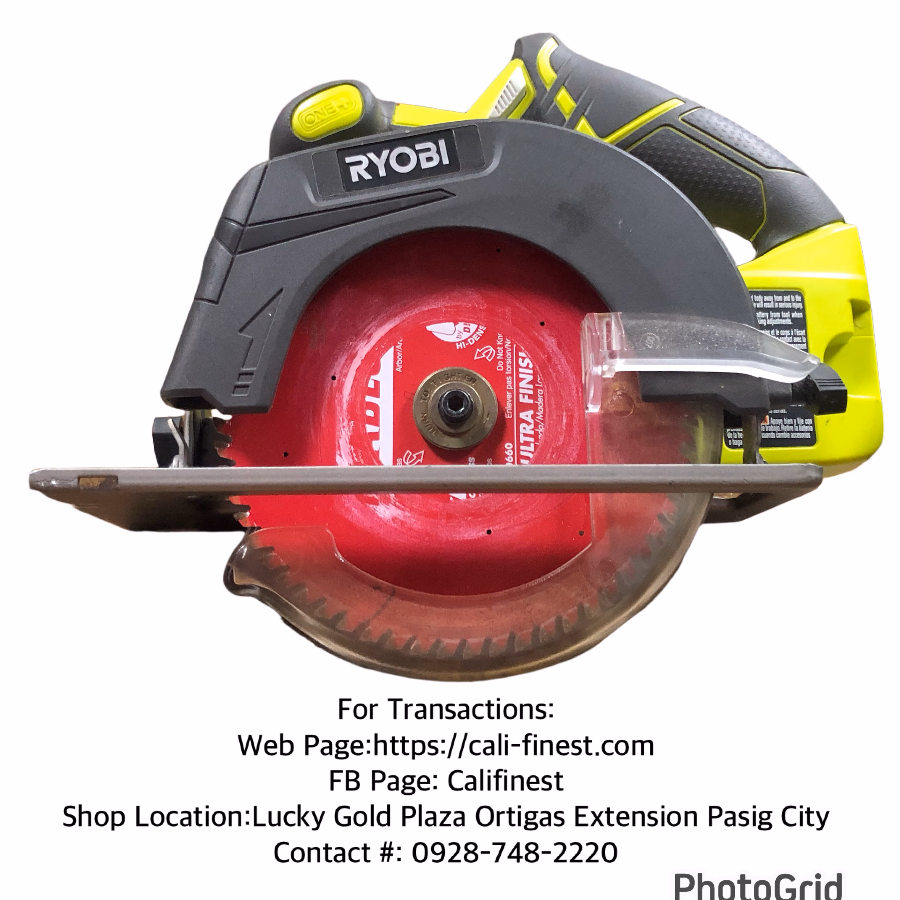 Ryobi P507 ONE+ 18V Cordless 5 1/2 in. Circular Saw  PT#001 