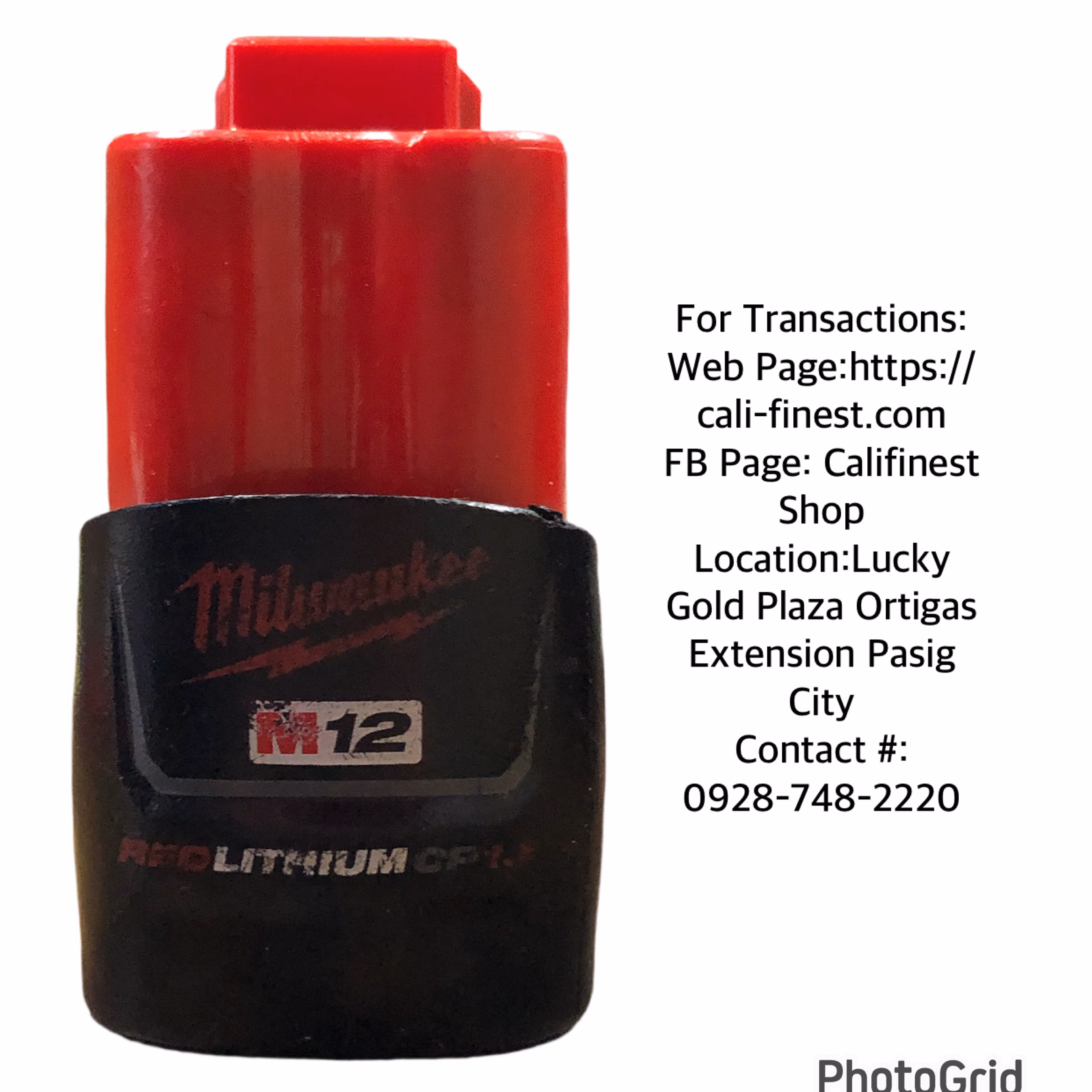 Milwaukee M12 REDLITHIUM CP1.5 battery  PT#003 