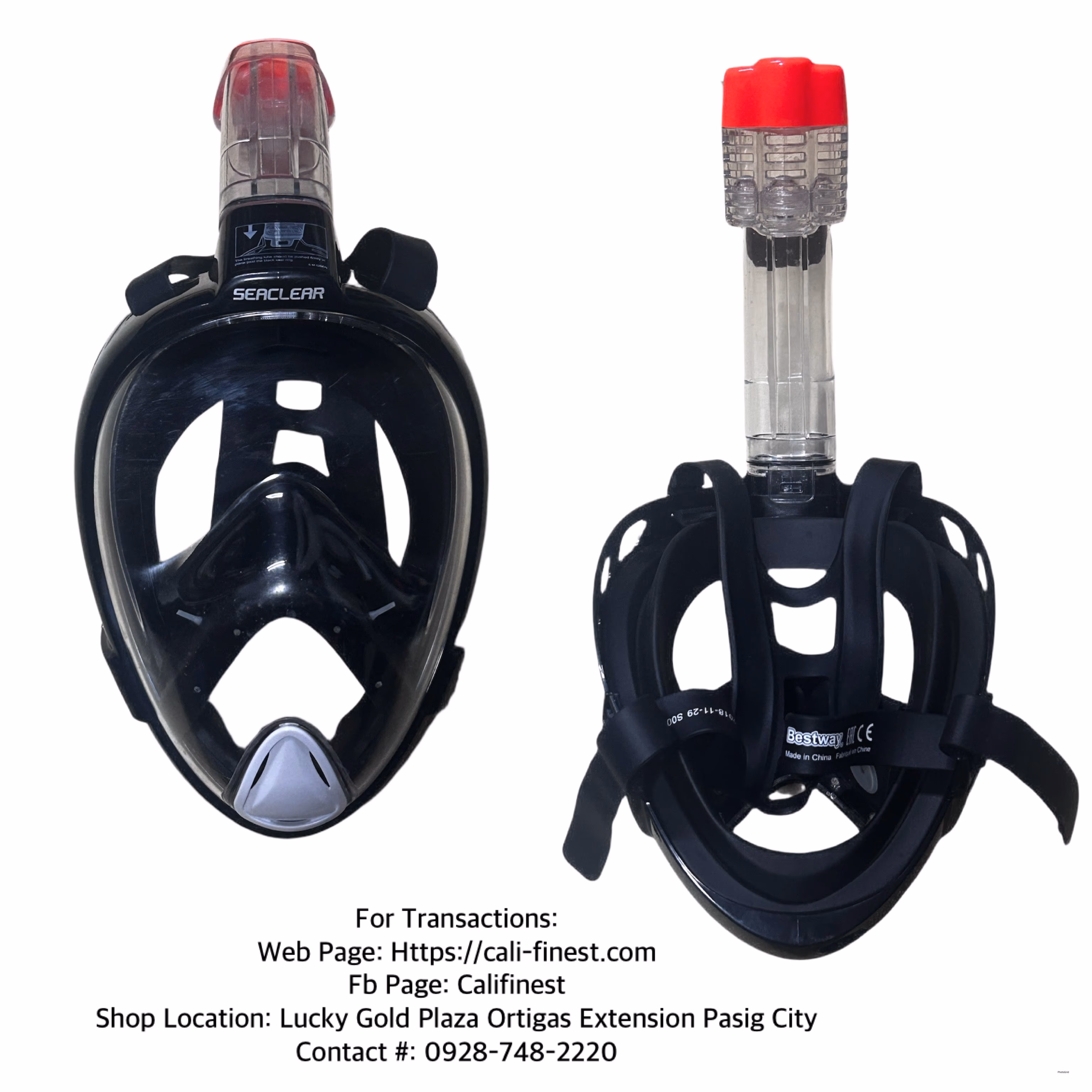 Hydro Swim Bestway Seaclear Snorkling Full Face Mask 