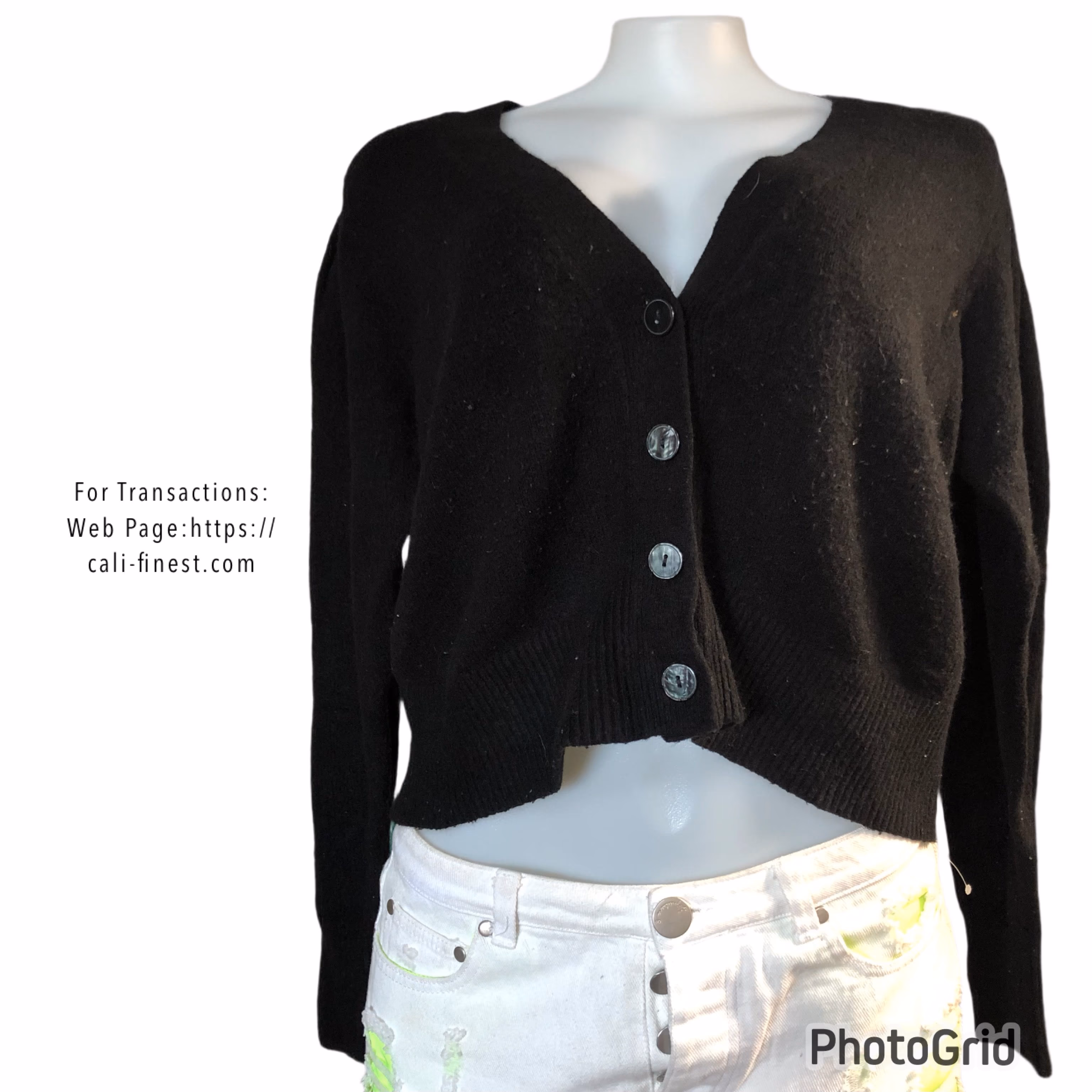 Old Navy Womens Black Classic Cardigan Sweater