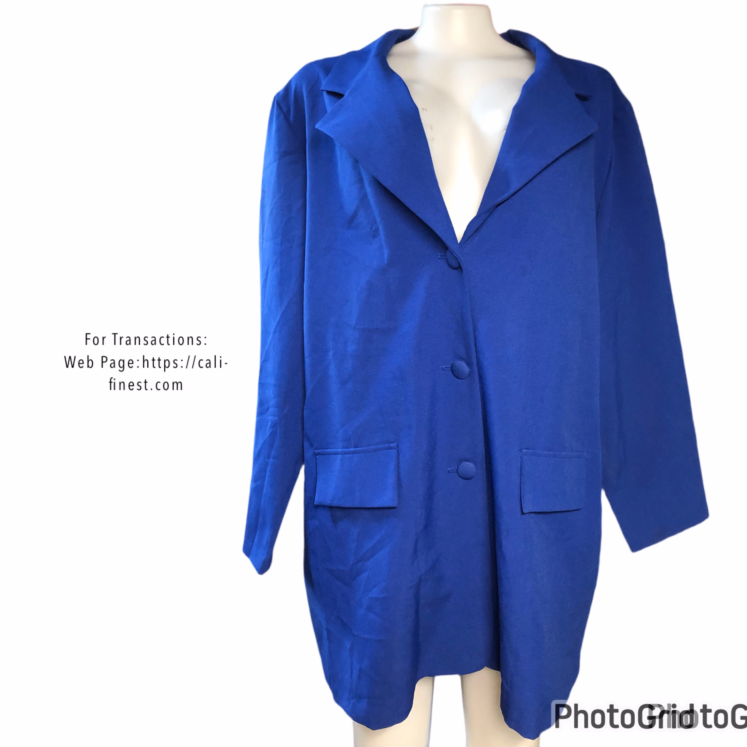 Allison Woods Women’s Blue Blazer Jacket Medium, size B2