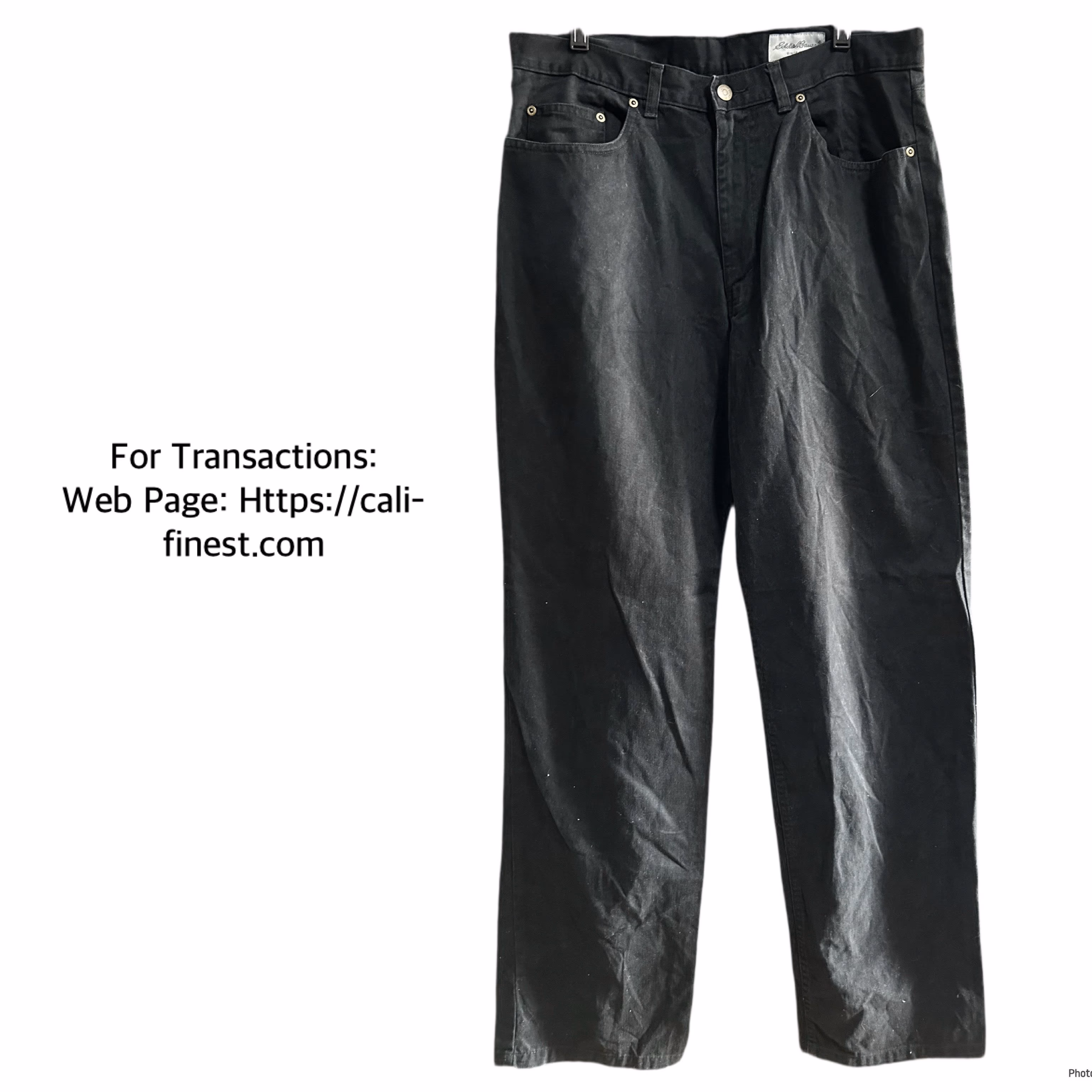 Eddie Bauer Since 1920 Black Jeans For Men   B#0069  