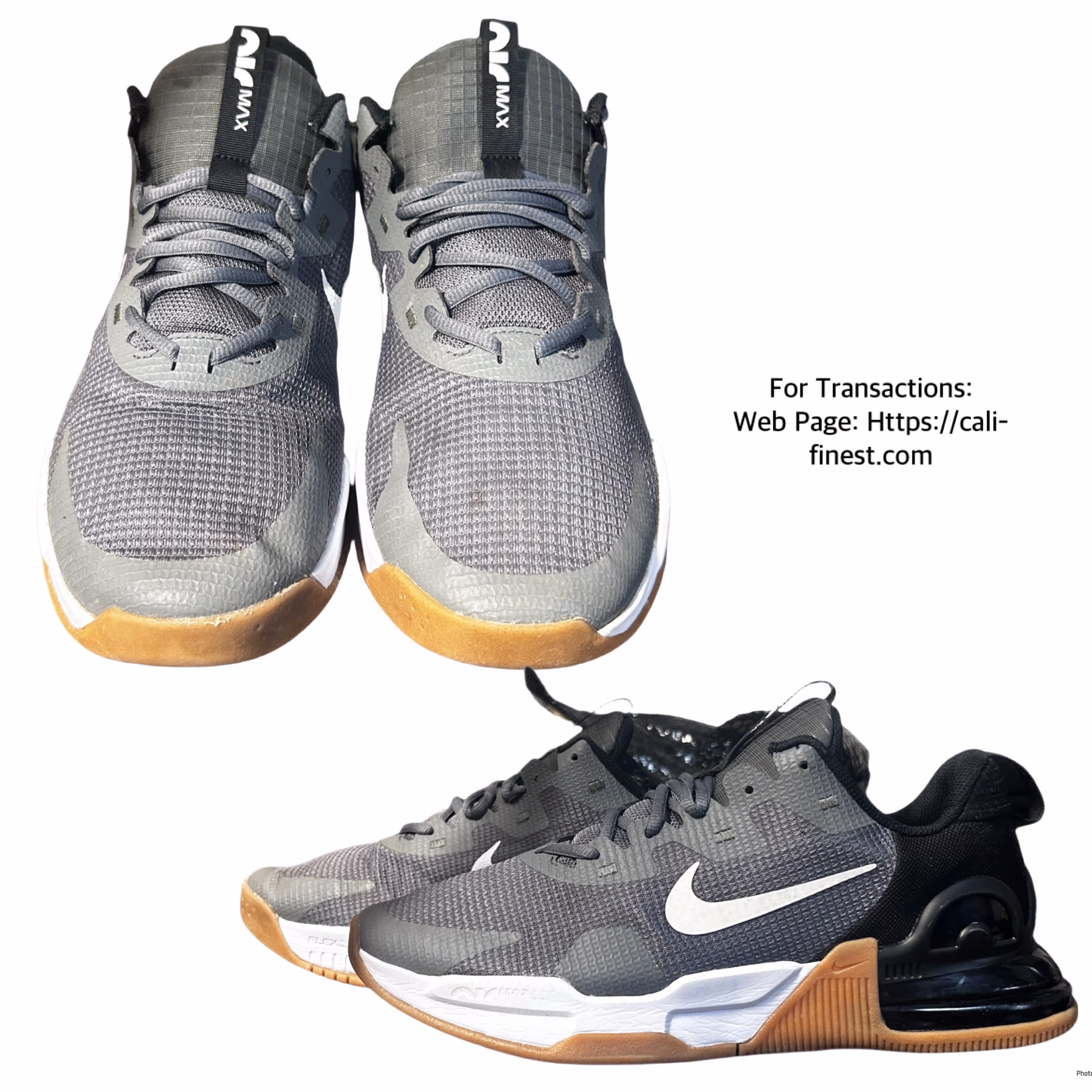 Men’s Nike, Air Max Alpha Trainer 5 Sneaker DM0829-008 Iron Grey/Phantom-Black-G