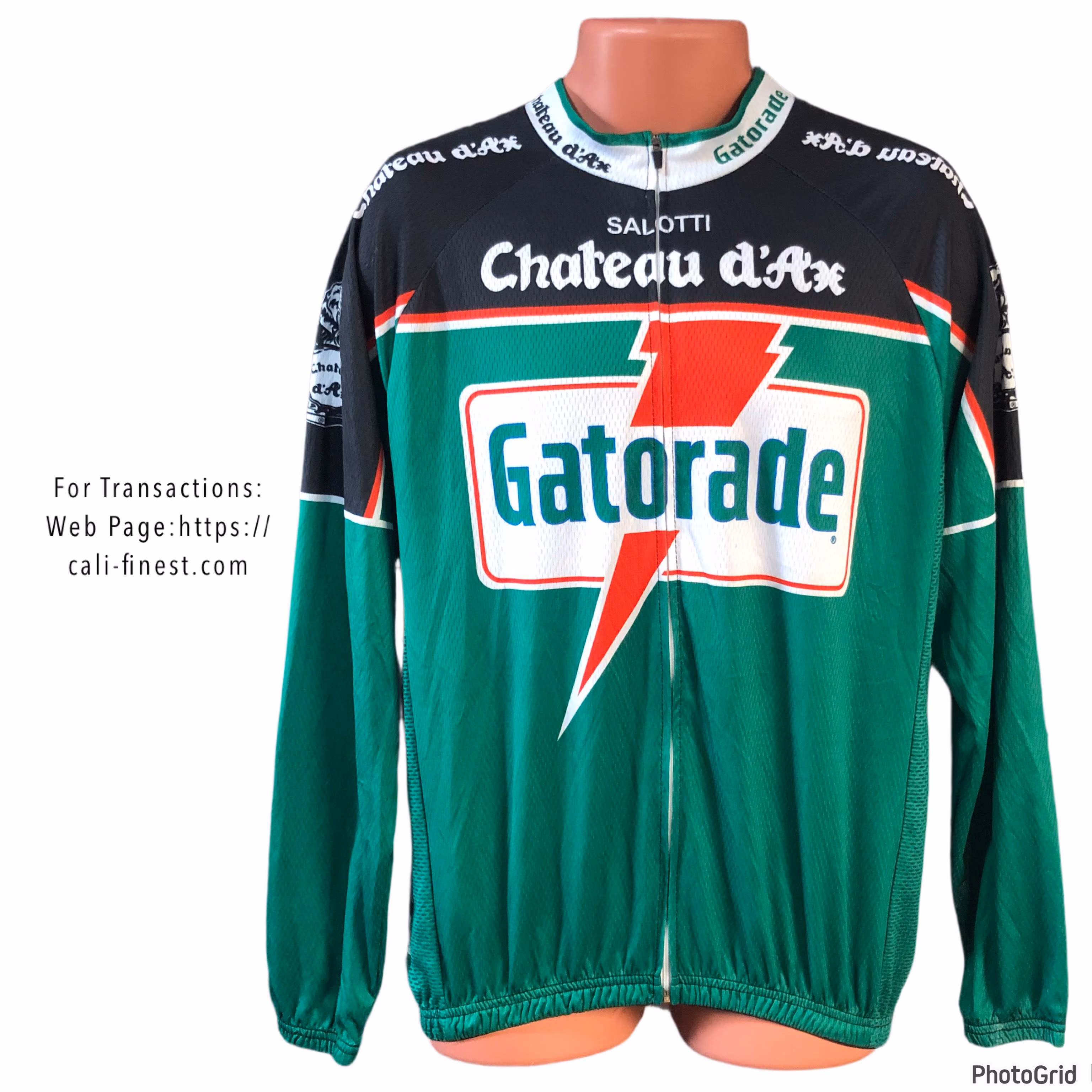 Chateau d’Ax Gatorade Retro Cycling Jersey  Jacket XL