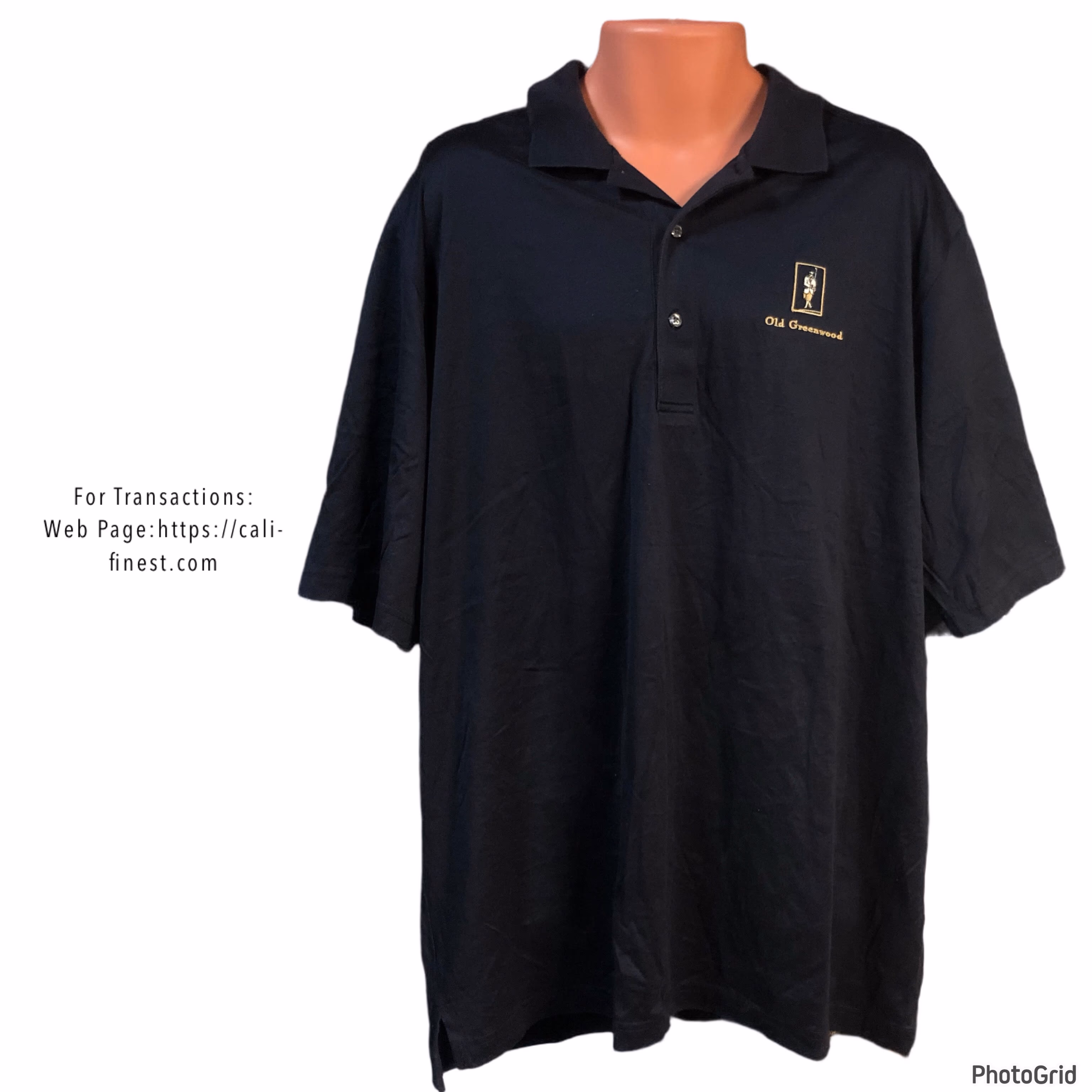 Jack Nicklaus Mens Navy Short Sleeve Polo Shirt XL