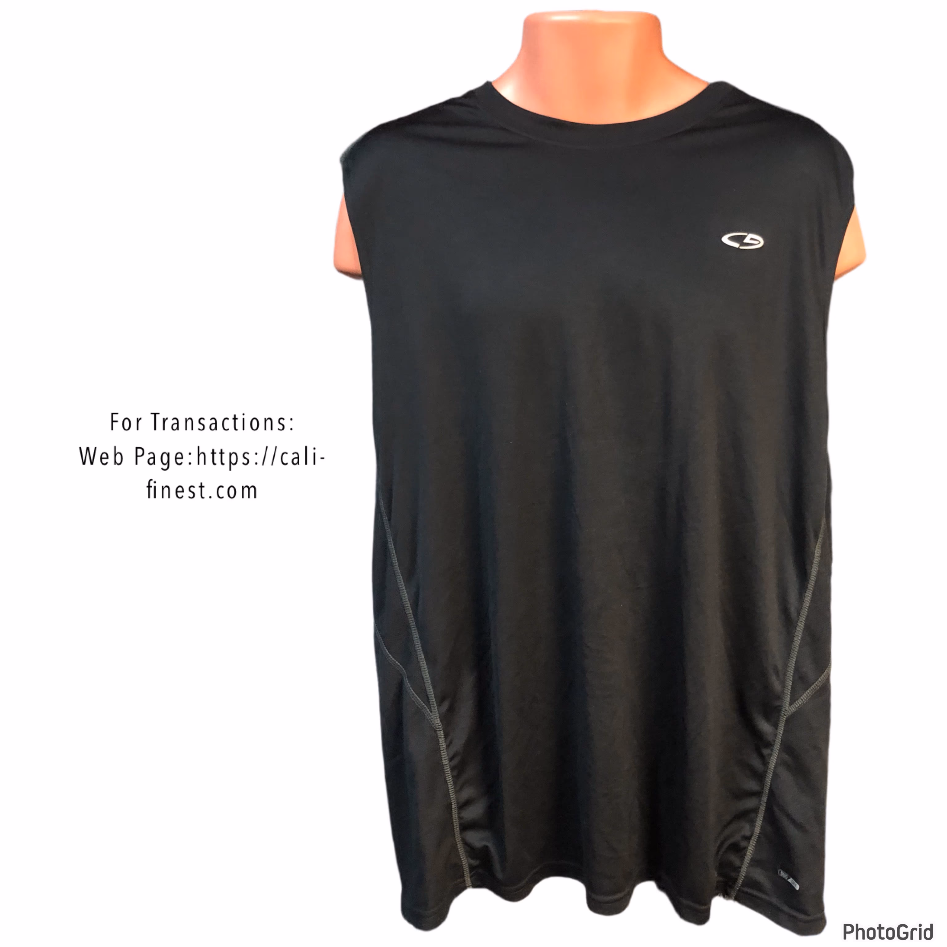 Champion Mens Black Sleeveless Top XL