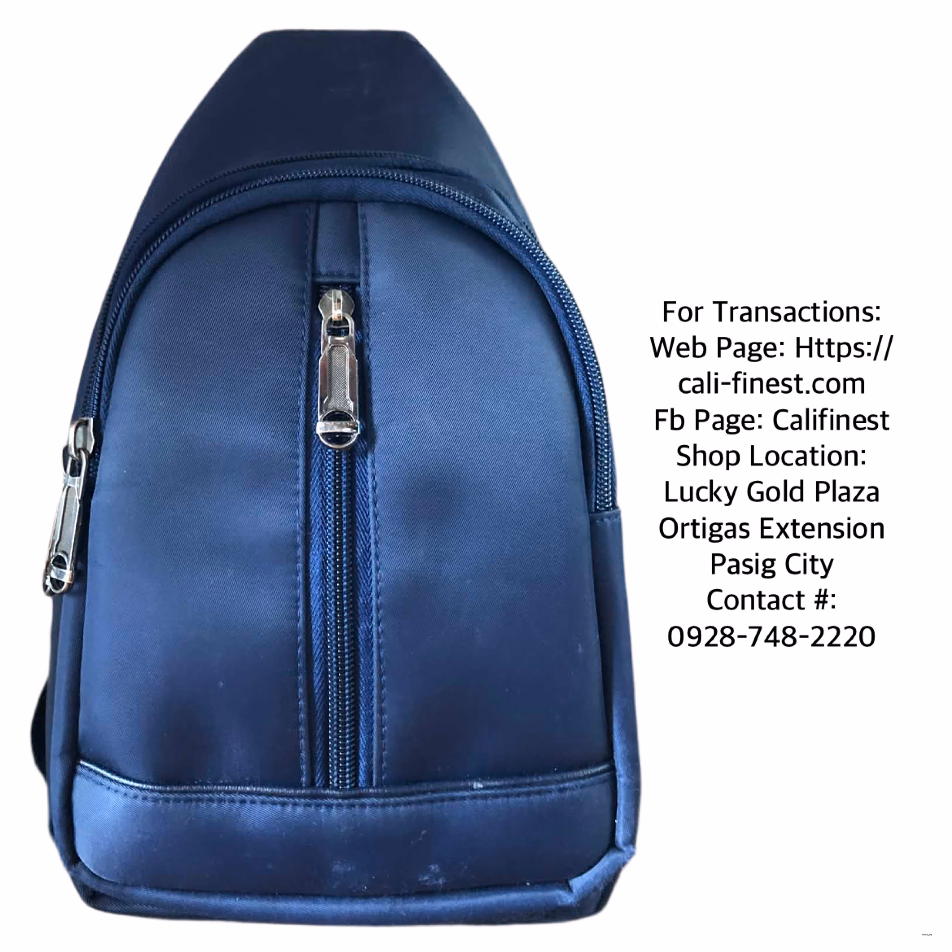 Westend Crossbody Sling Backpack Navy Blue   BA#0067 