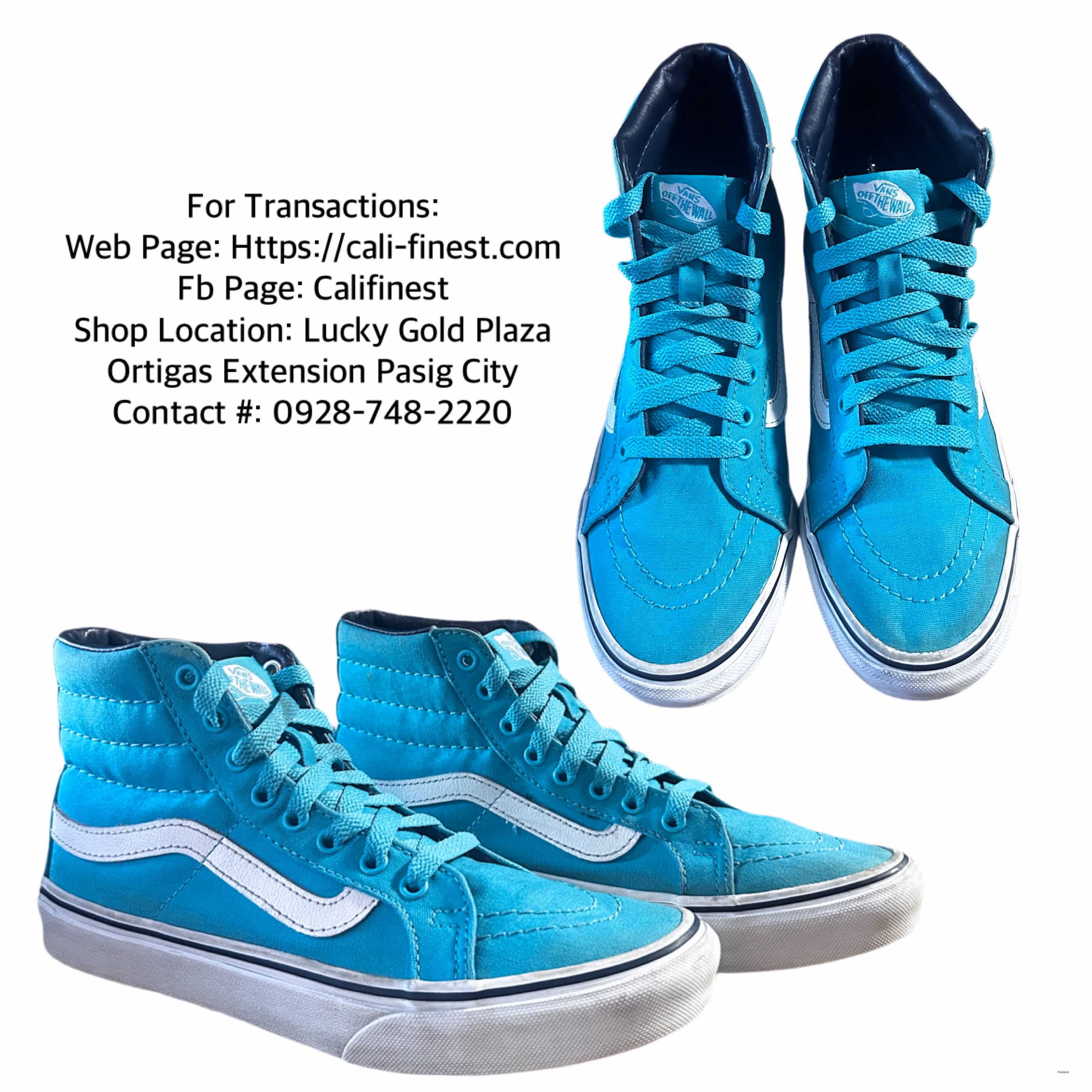 Vans Unisex SK8 Hightop Sneaker Shoes 