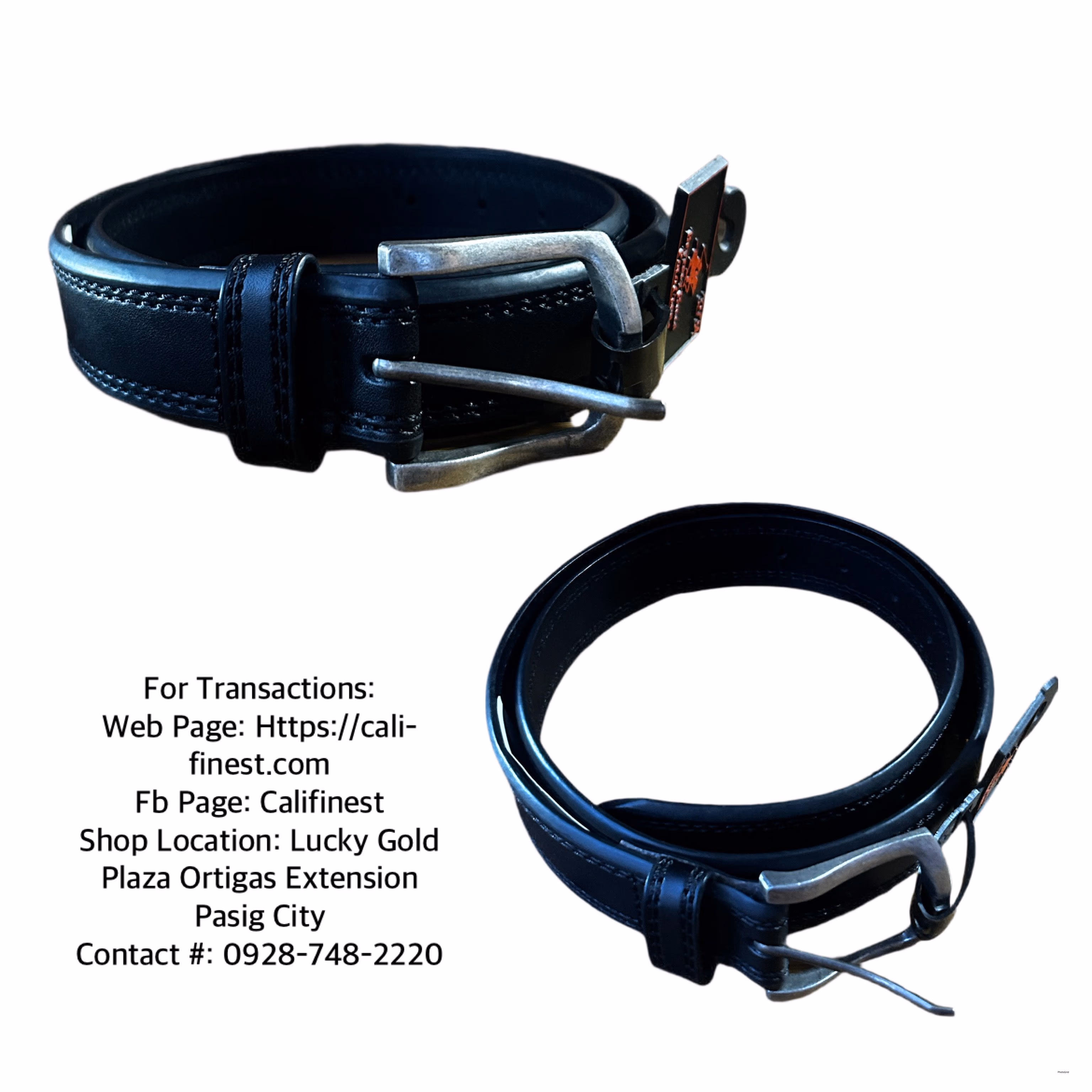 Beverly Hills Polo Club Belt Black Mens Size 32/34