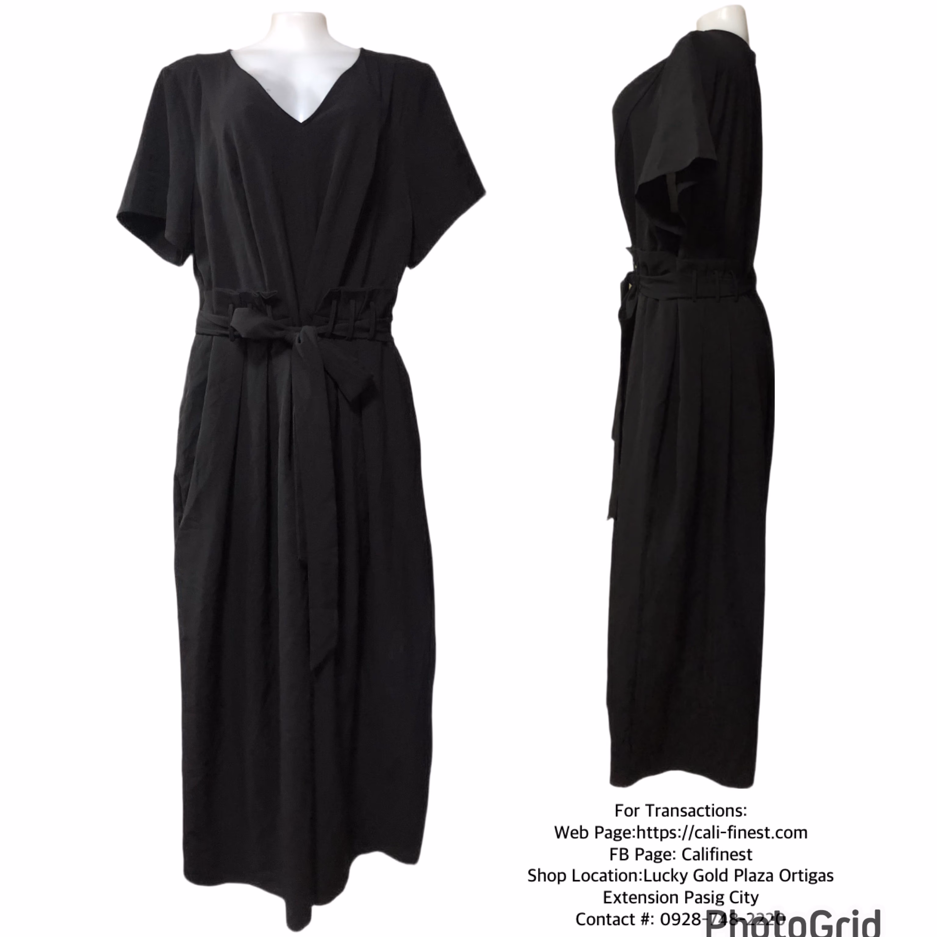 Lane Bryant Black Short Sleeve Jumpsuit size 22