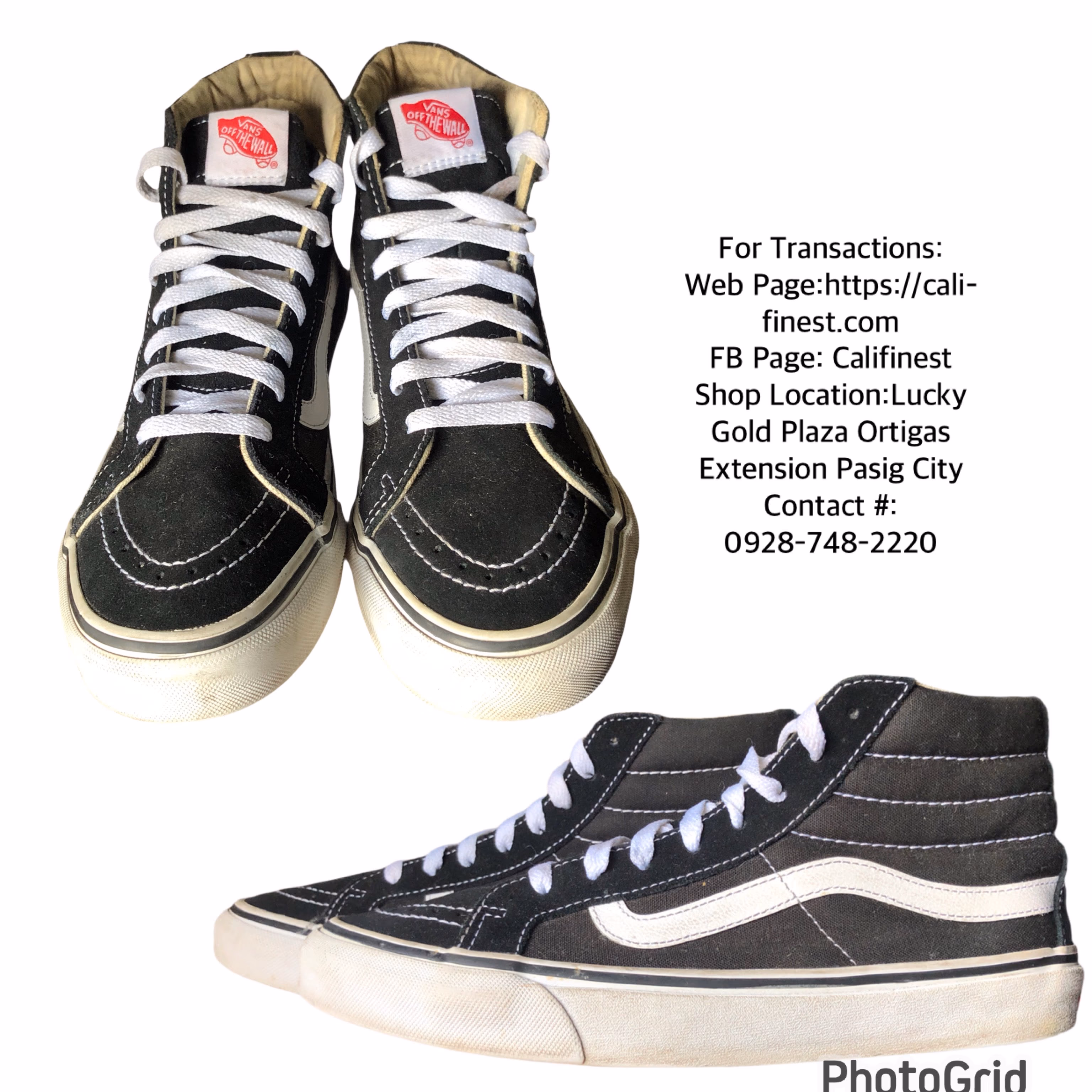 Vans Vintage Sk8-Hi Sneaker Shoes for Men and Women