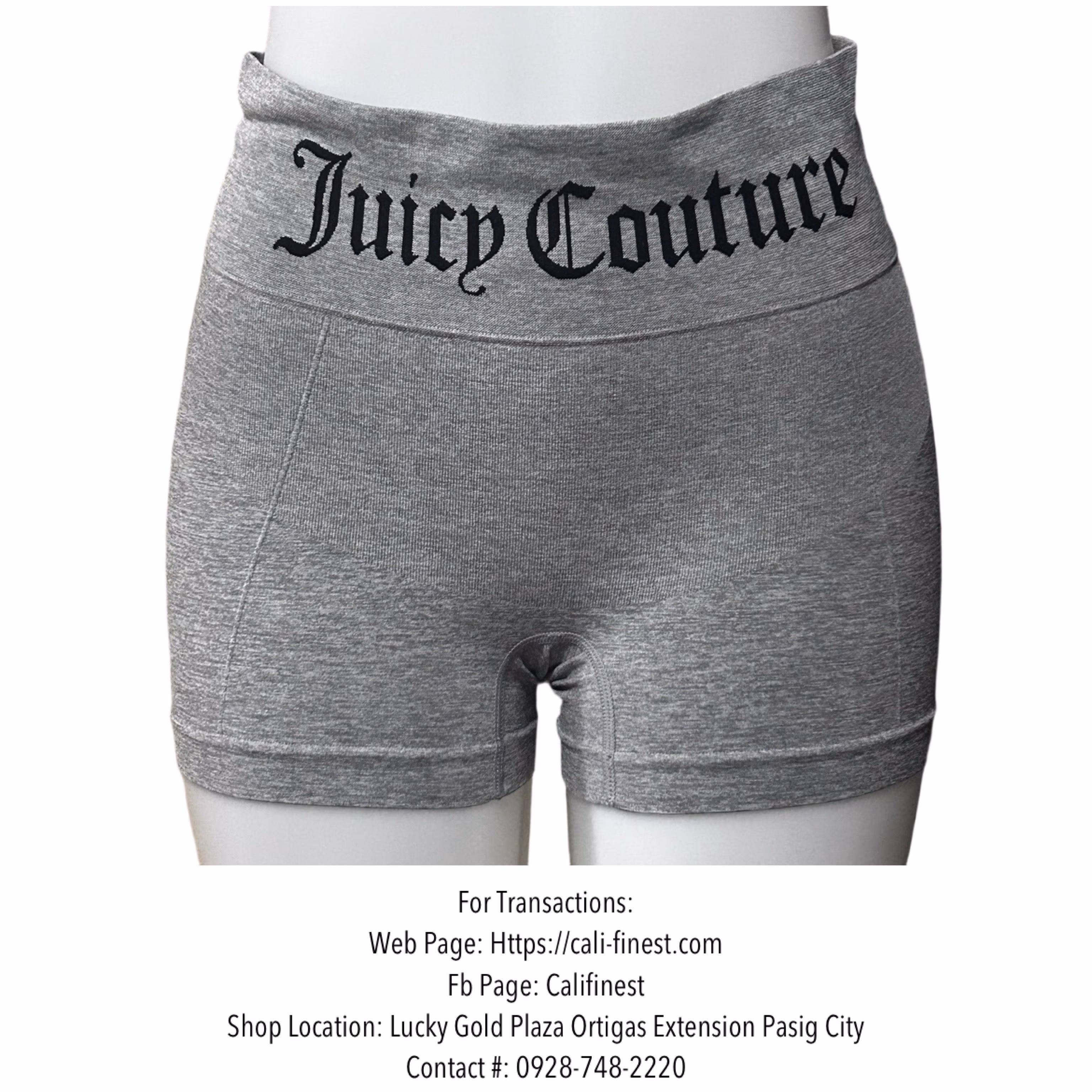 Juicy Couture Booty Short with a butt scrunch, size XL
