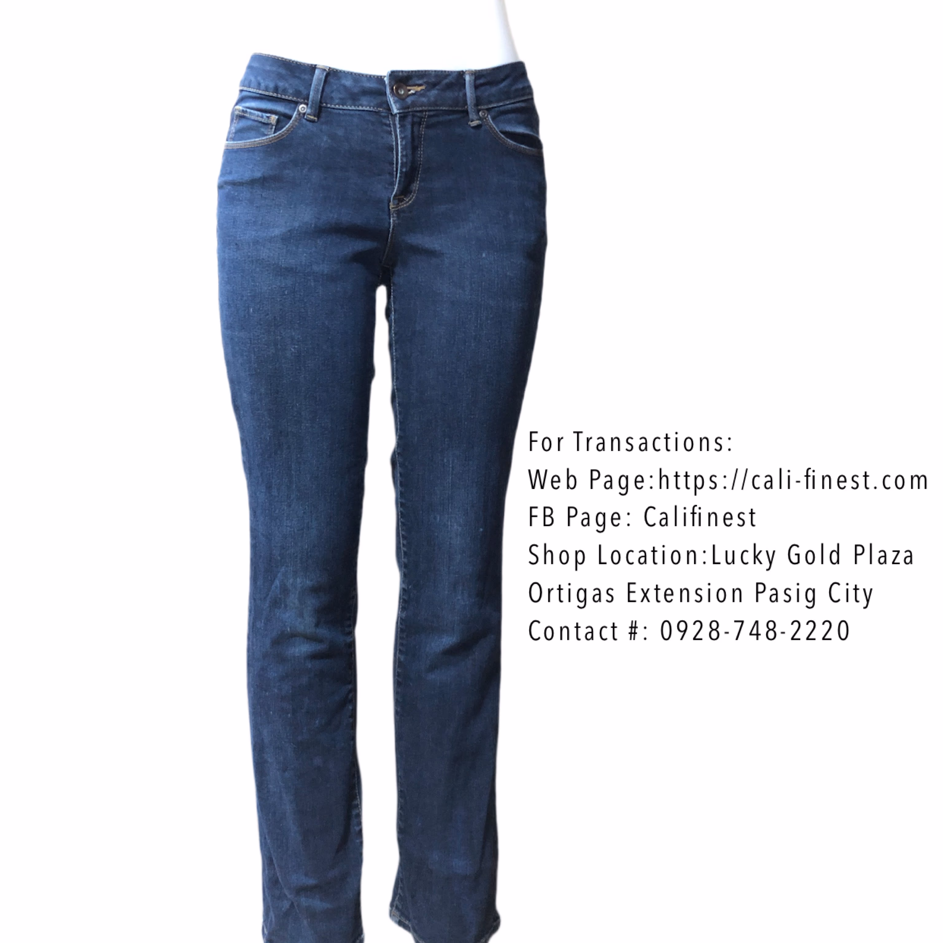 Sonoma Life + Style Jeans Women's 6 Blue Mid Rise Demi Bootcut Stretch Denim