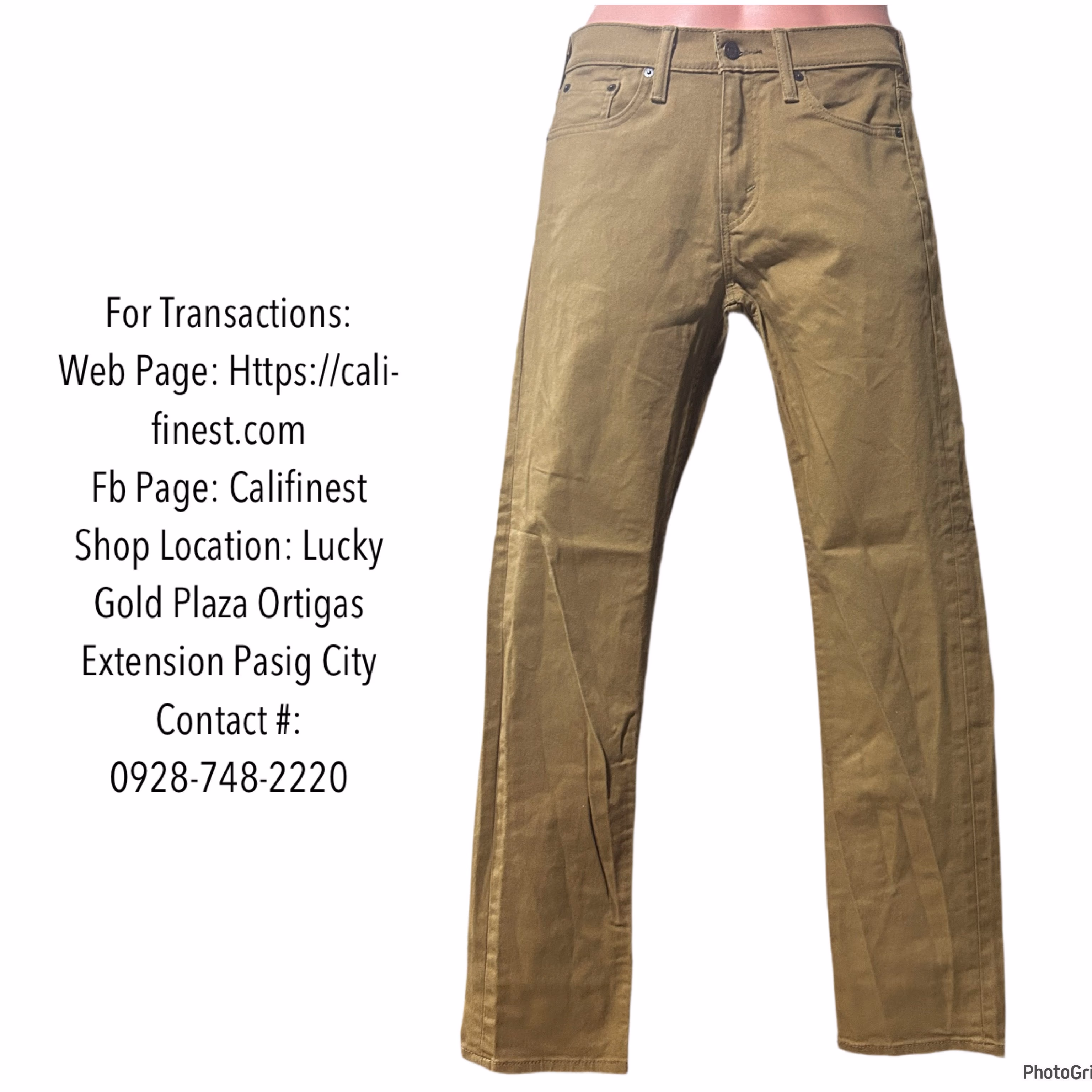 Levi Strauss Co. 513 Men’s Brown Denim Jeans, size W28 L32