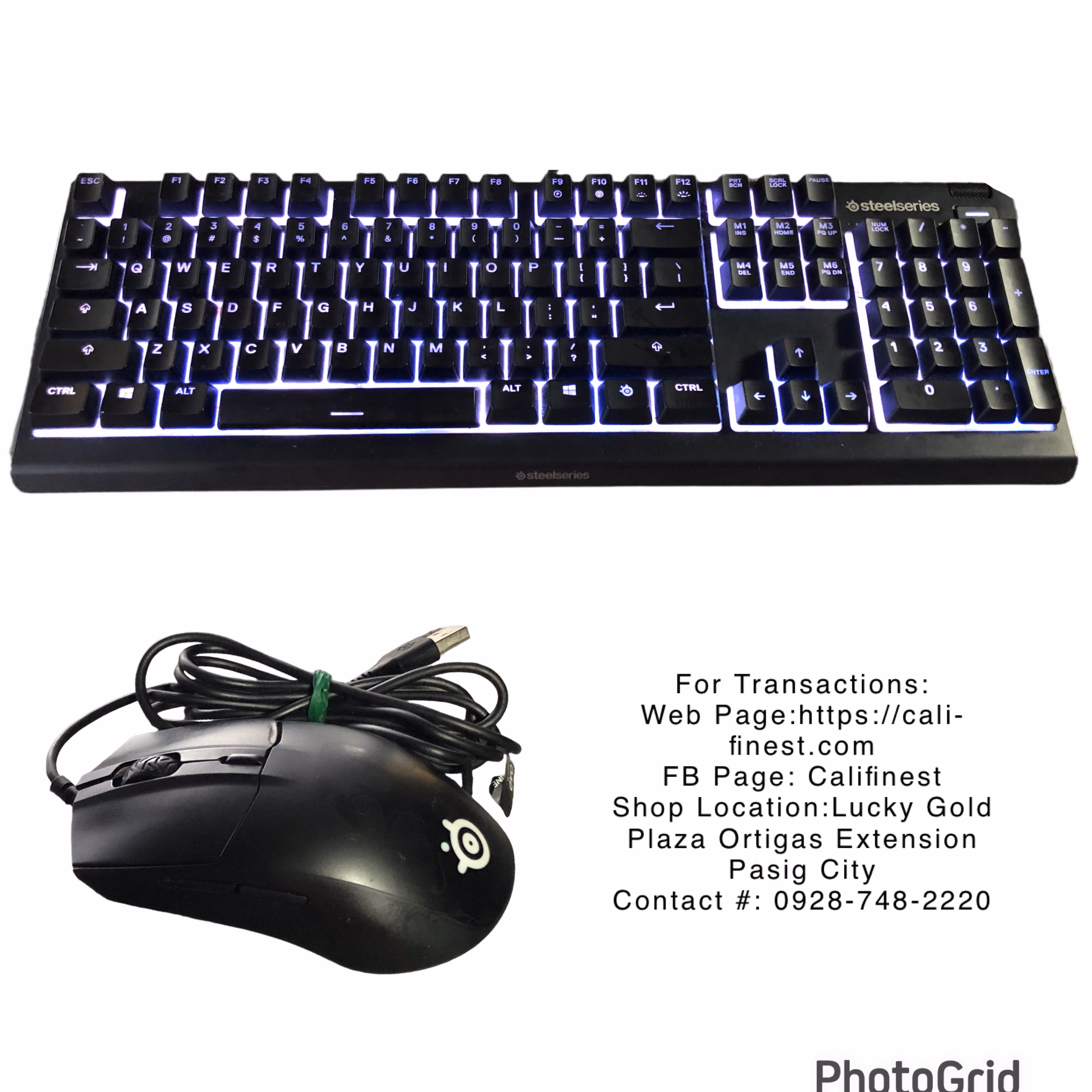 SteelSeries Apex 3 TKL gaming keyboard and Mouse