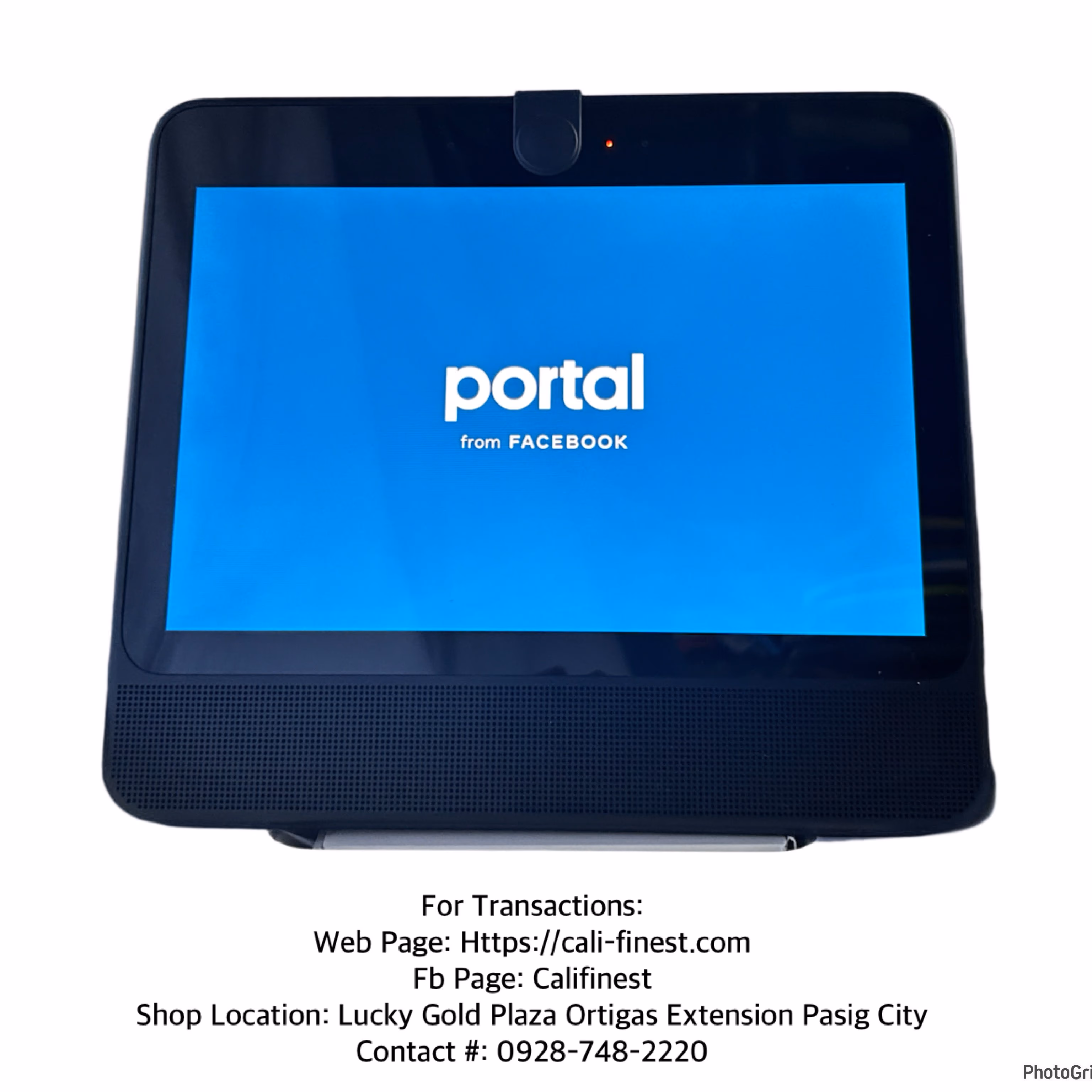 Facebook Meta Portal Black Touchscreen 10” Smart Display 