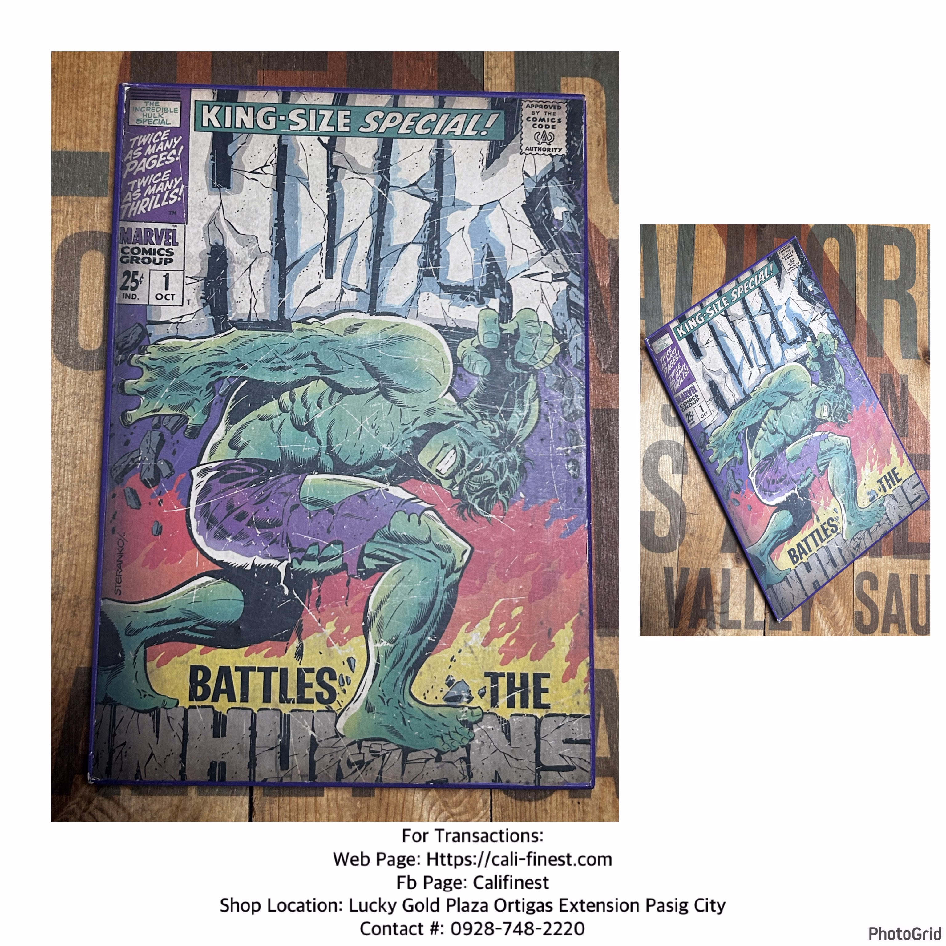The Incredible Hulk Comic Wall Decor   CO#0041 