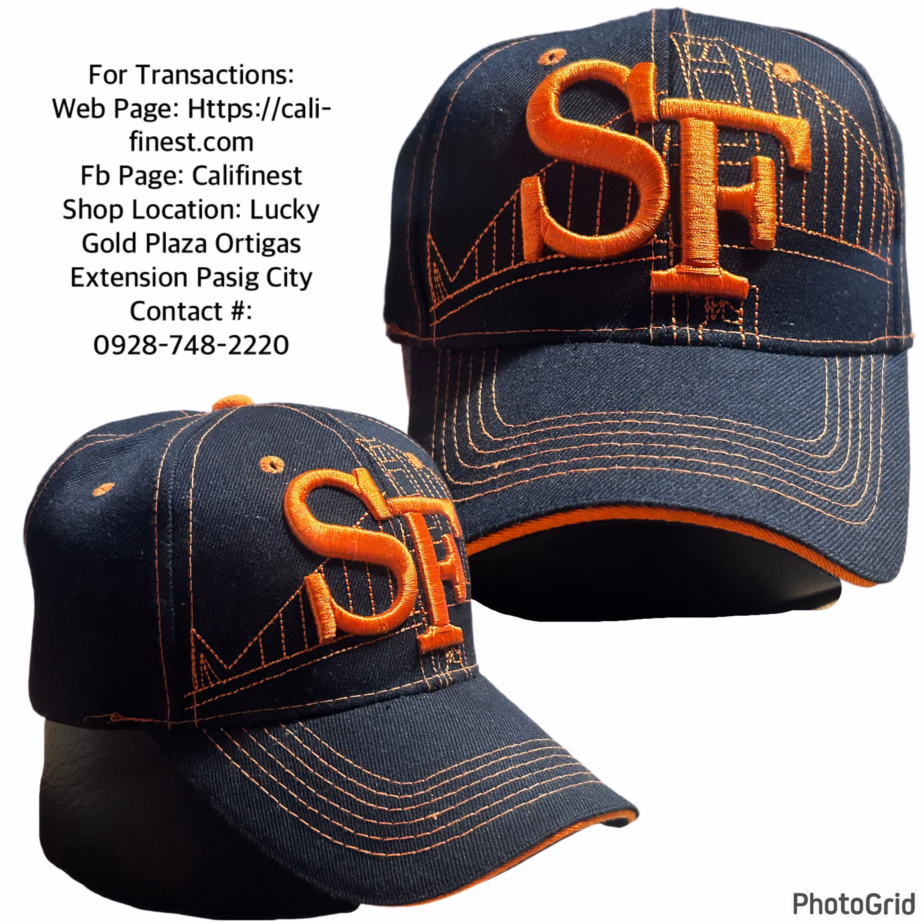 SF Giants San Francisco Logo Hat Strap Back Baseball Adjustable Black Cap  C#0050 