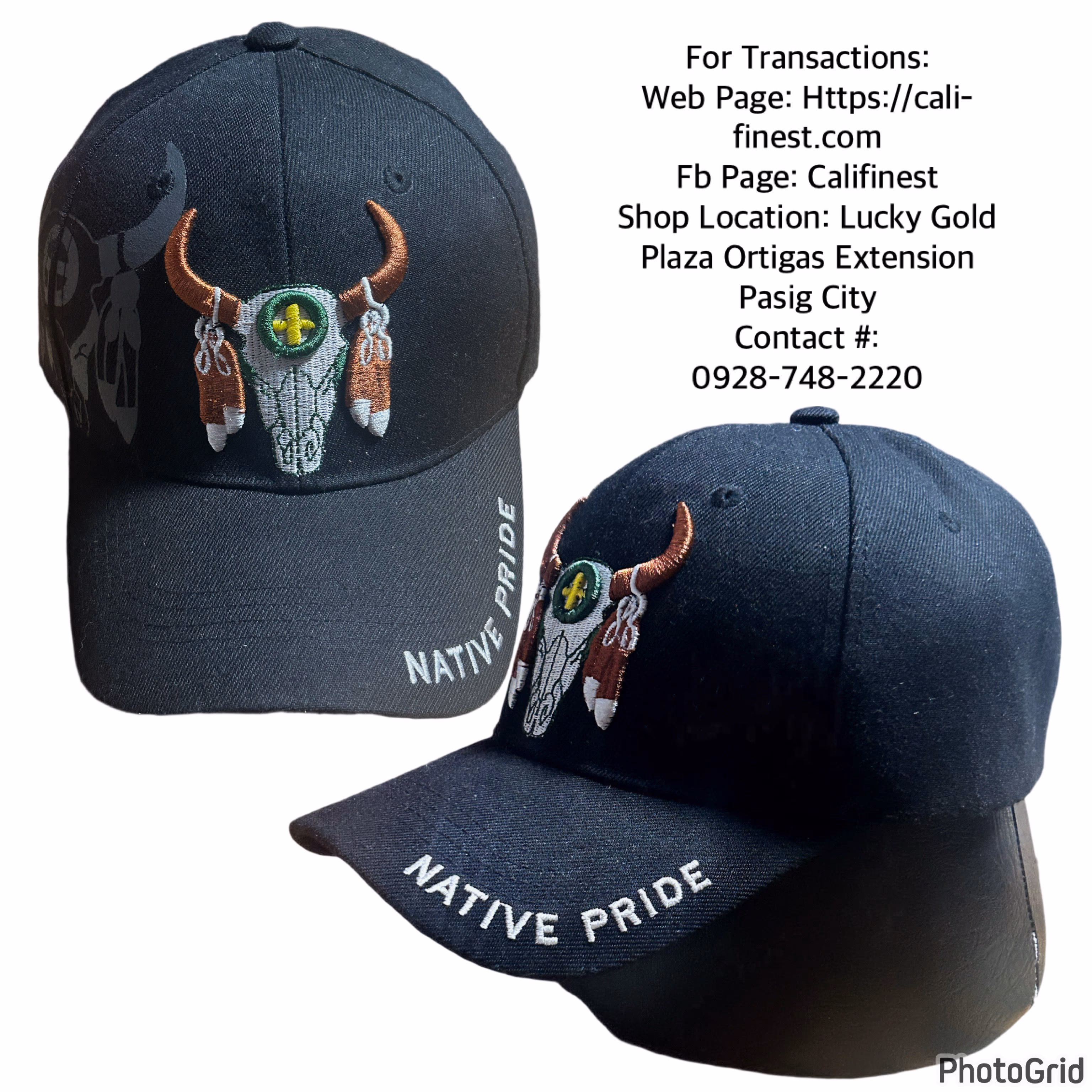 Bull Baseball Cap Native Pride Hat  C#0051 