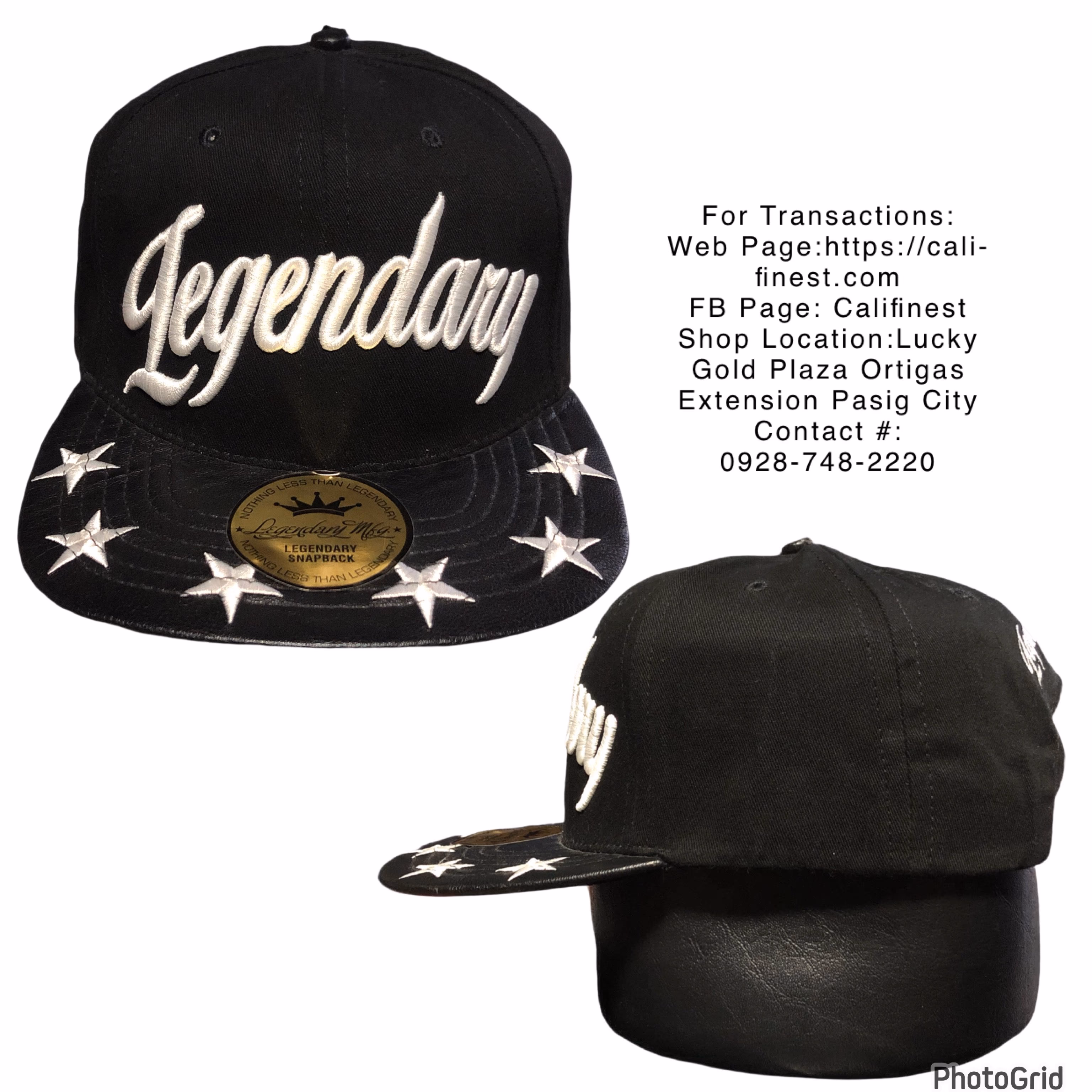 Legendary MFG Adjustable Black Cap