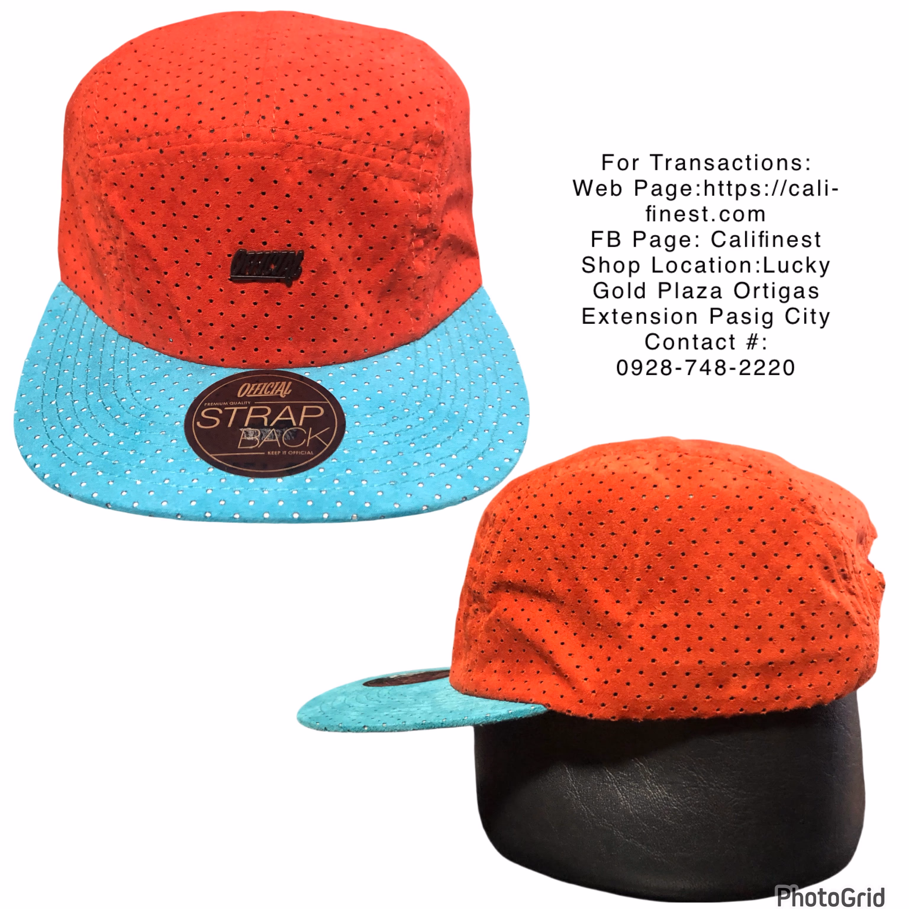 Official Men’s Red and Turquoise Adjustable Cap
