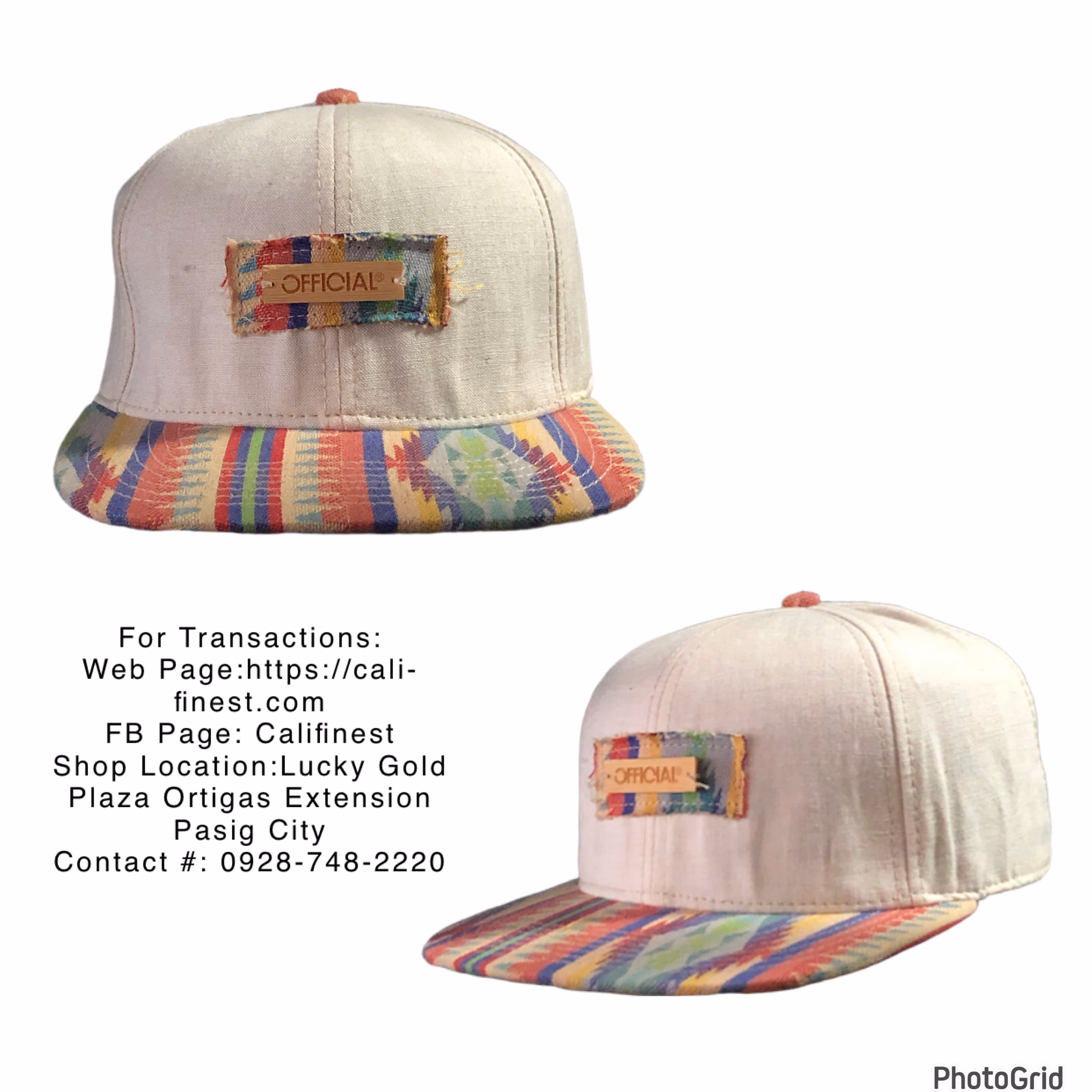 Official Men’s Slideback Hat Multicolored OSFA Southwestern Pattern Logo