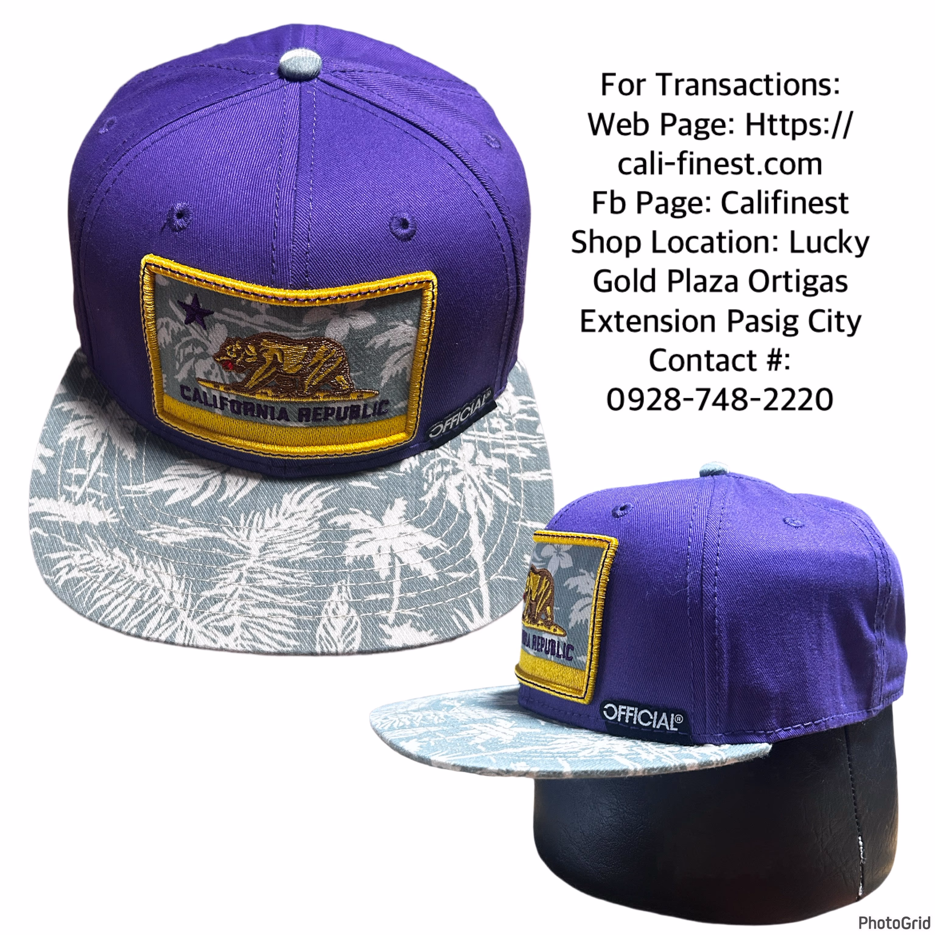 NWOT Keep it Official California Republic snapback Cap  C#0091 