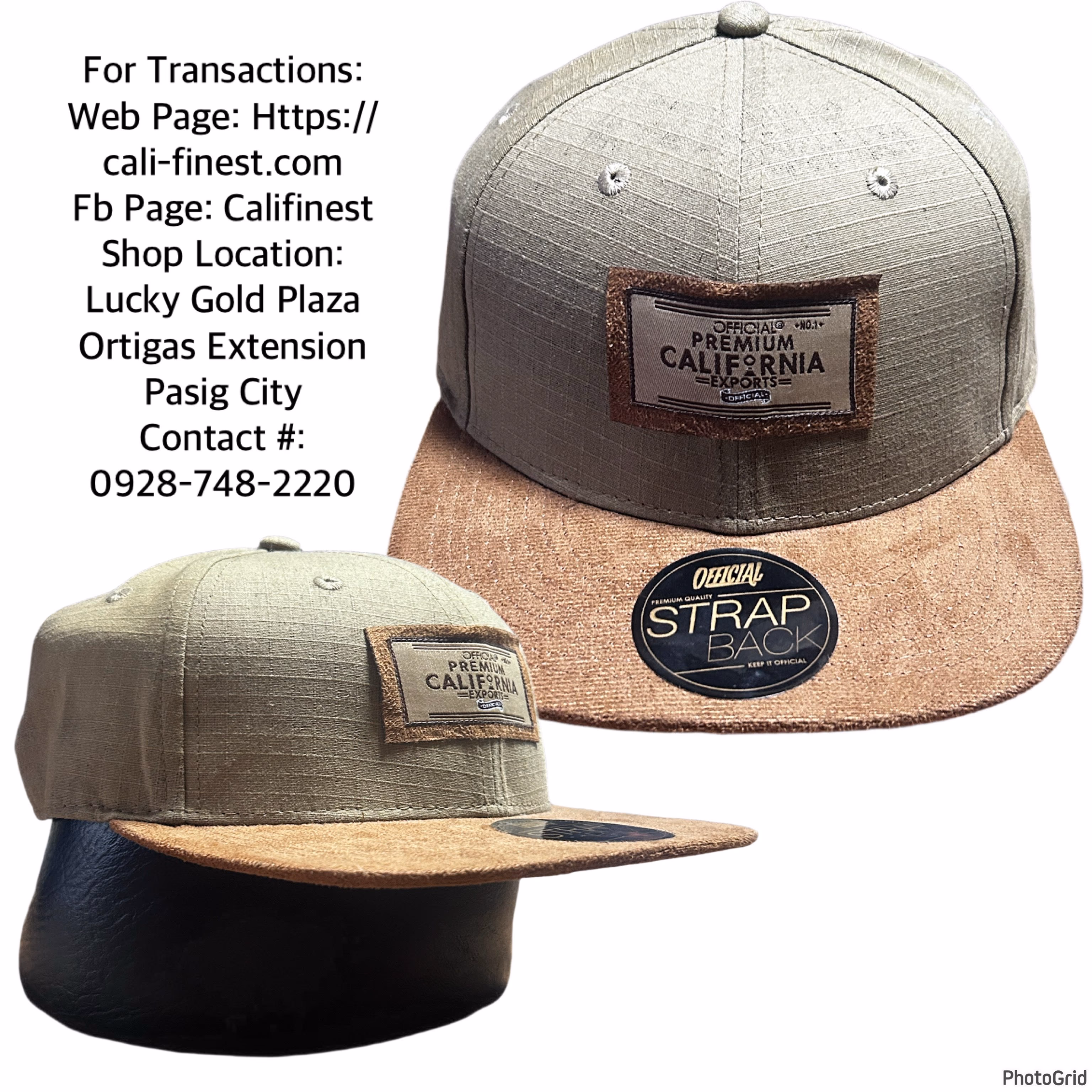 NWOT Keep it official Premium California Export Leather Strap Cap   C#0092 