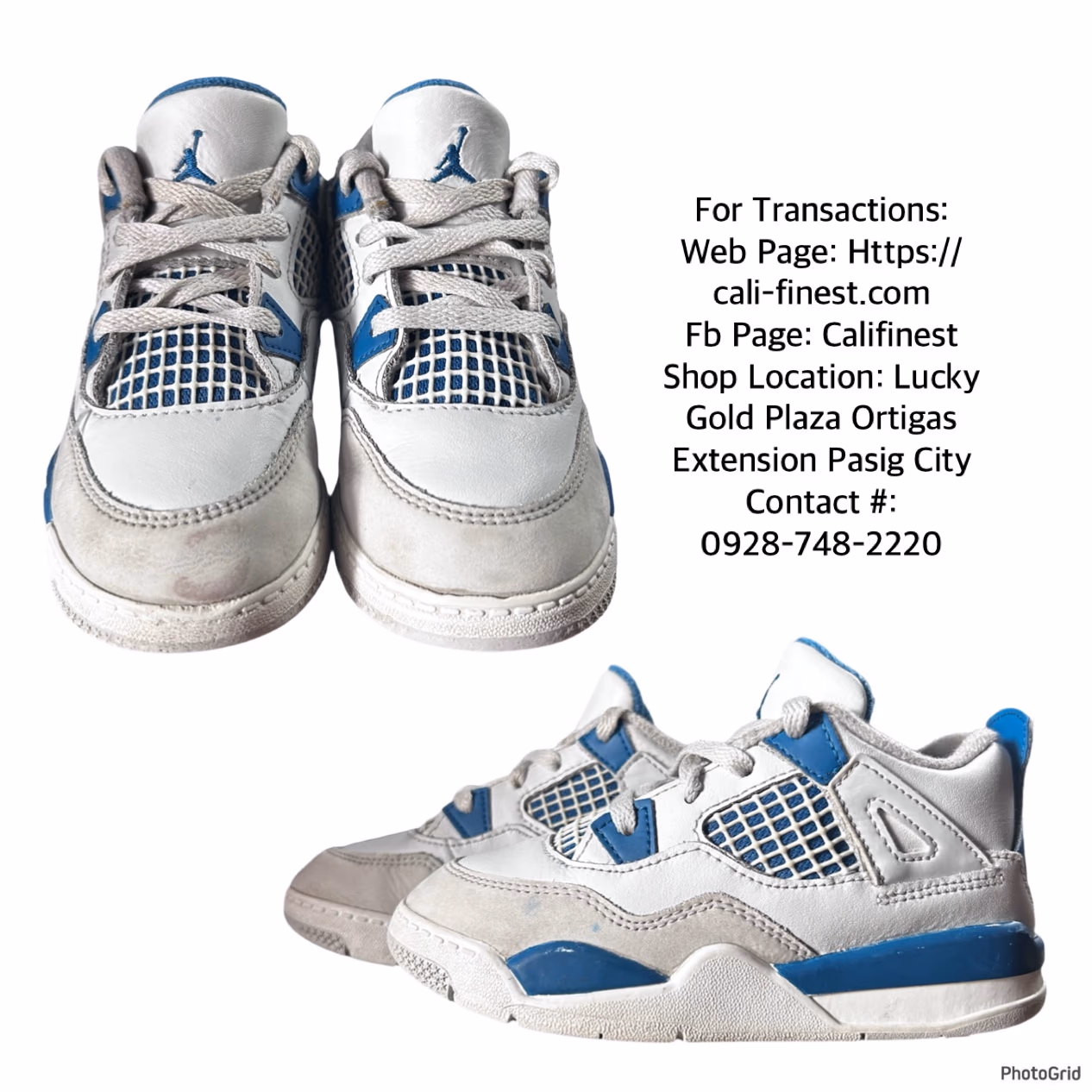 Nike Air Jordan 4 Kids ”Military Blue” Sneakers