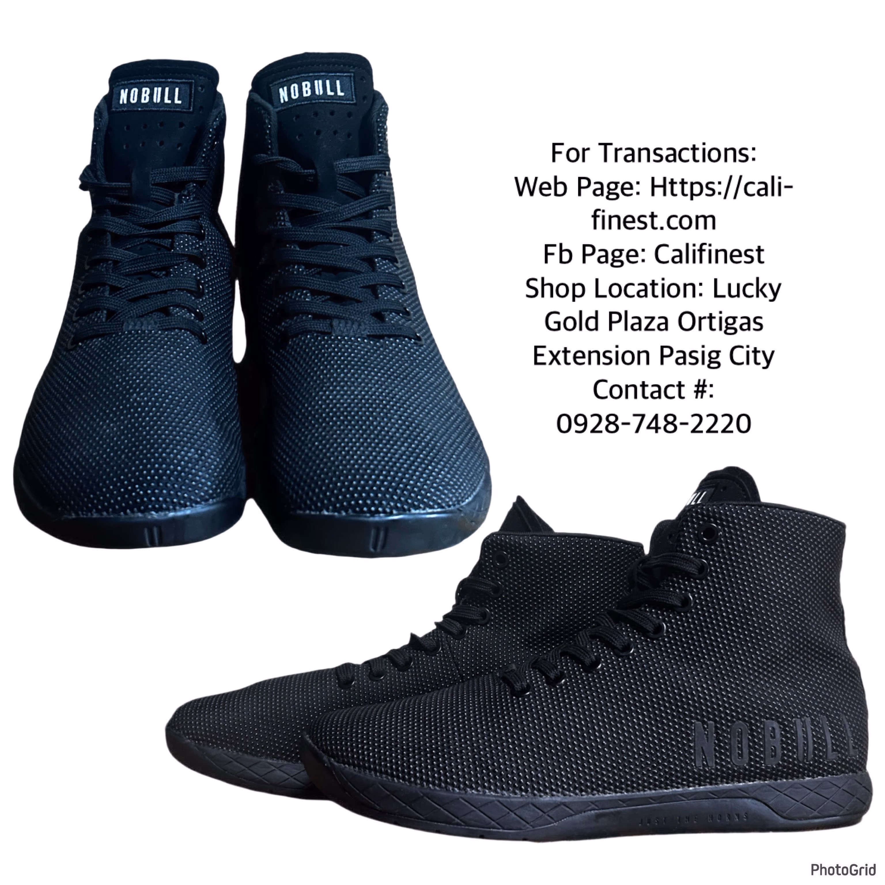 NOBULL Super Fabric Trainers Low Top Black Shoes for Men and Women