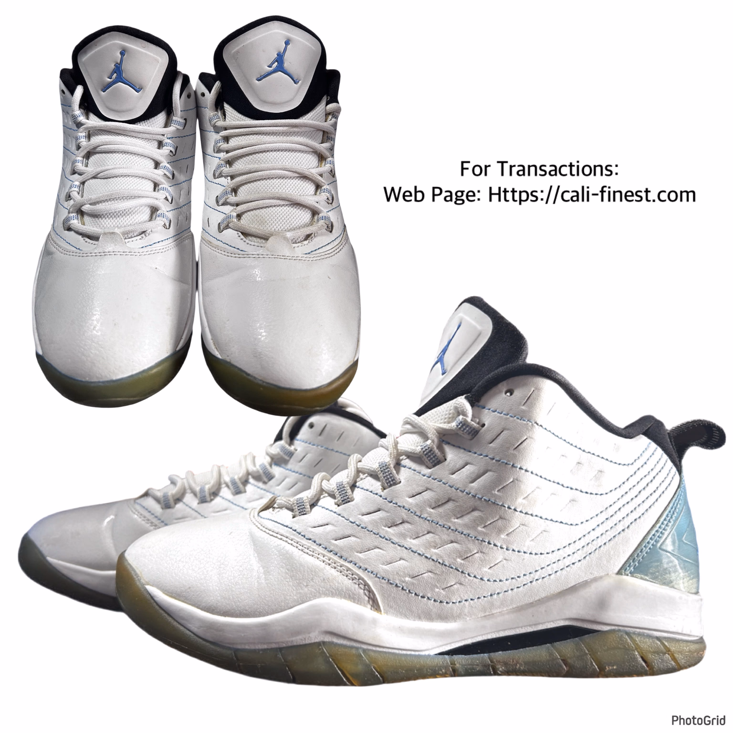 Air Jordan Velocity GS Sneakers Shoes 6Y White Legend Blue Black   S#00155 