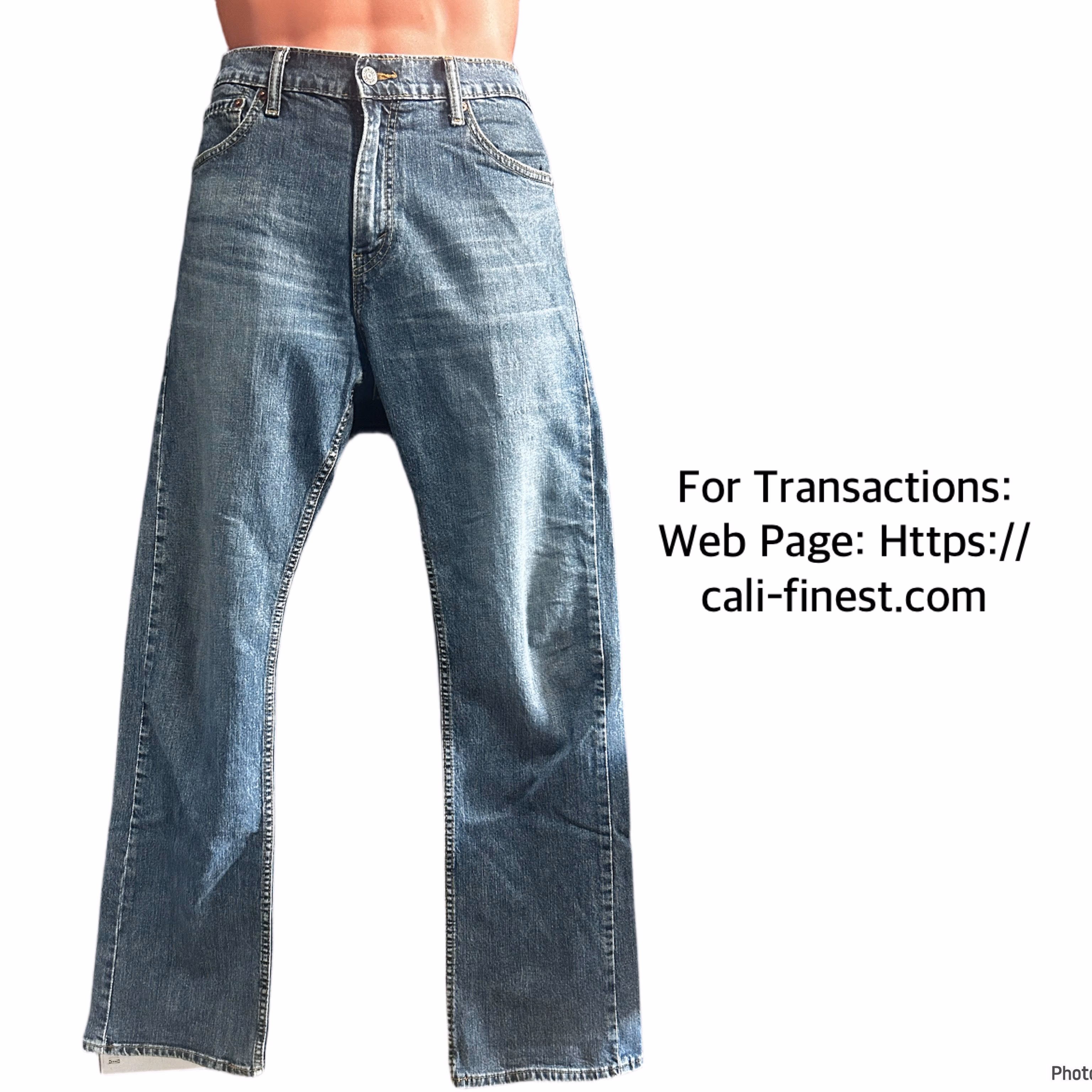 Denizen Levis 233 Boot Cut Denim Jeans For Men   B#0037 