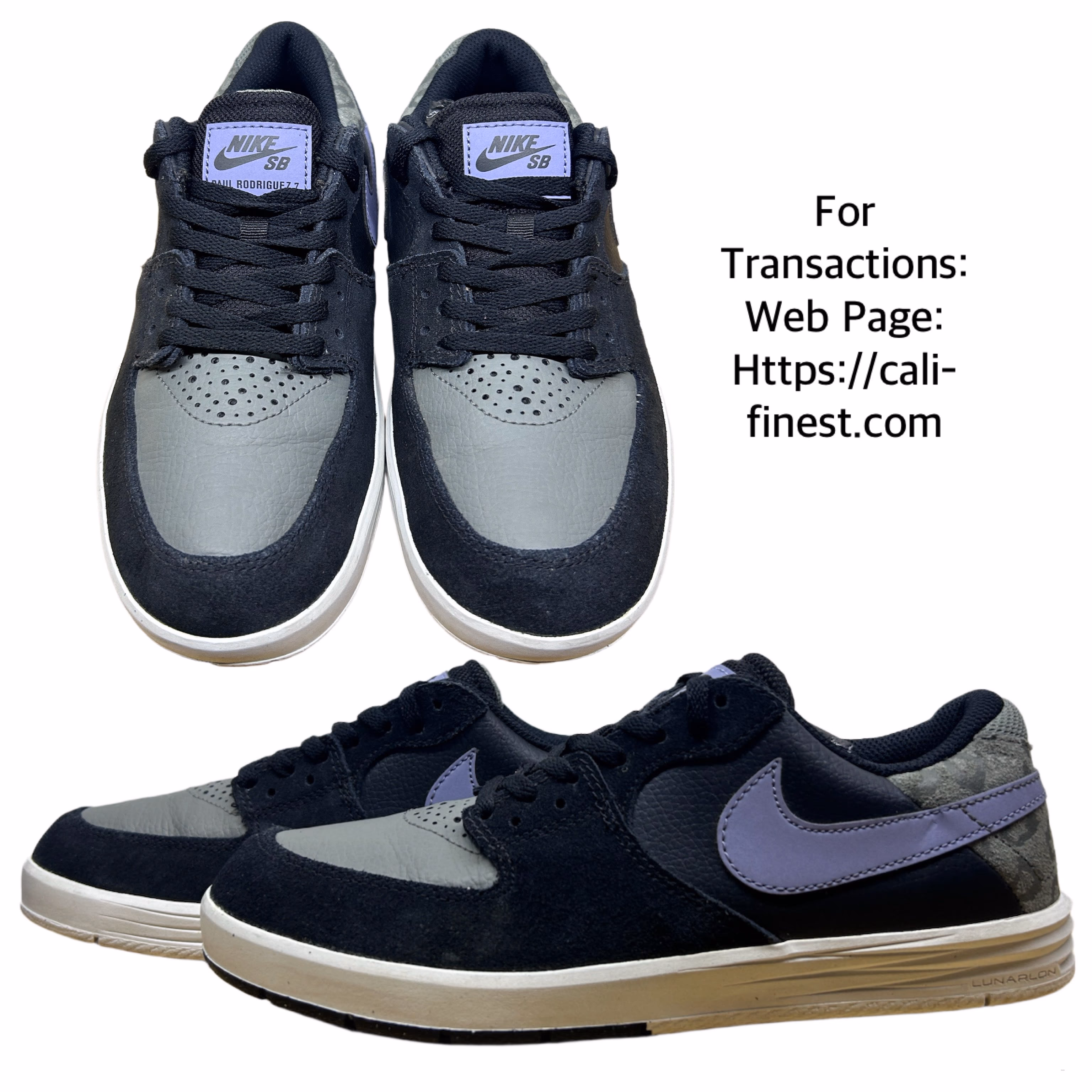 Nike SB Paul Rodriguez skaters sneakers Shoes 6Y  S#00231