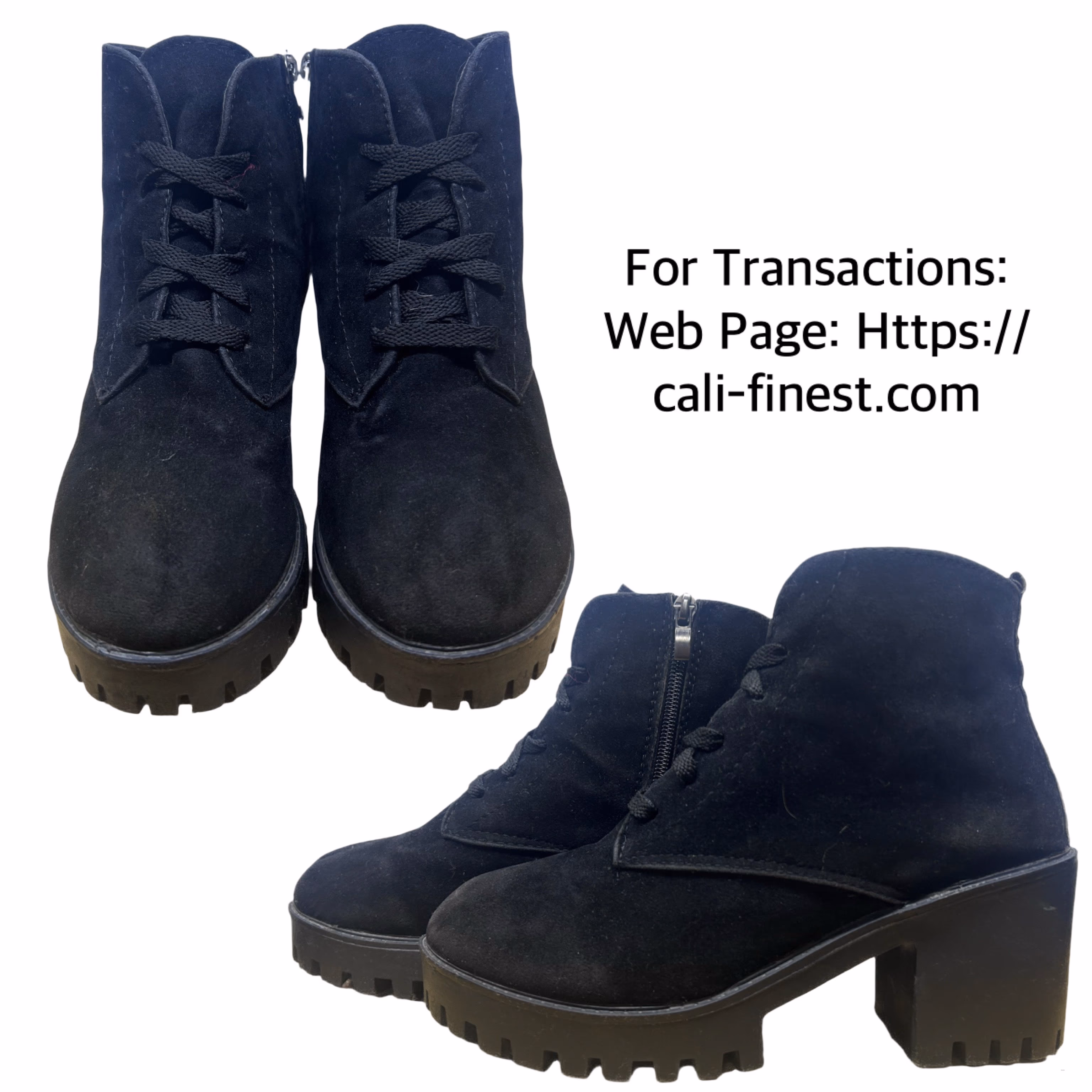 Black Suede boots for women