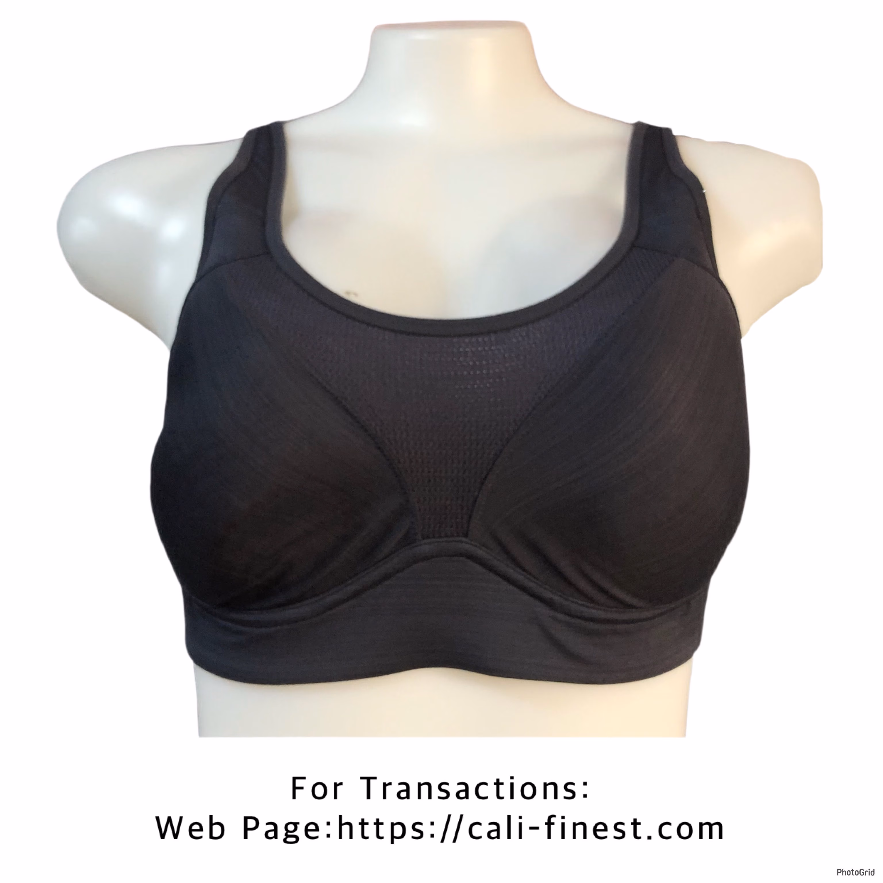 Power Shape™️ Max Womens Black Sports Bra
