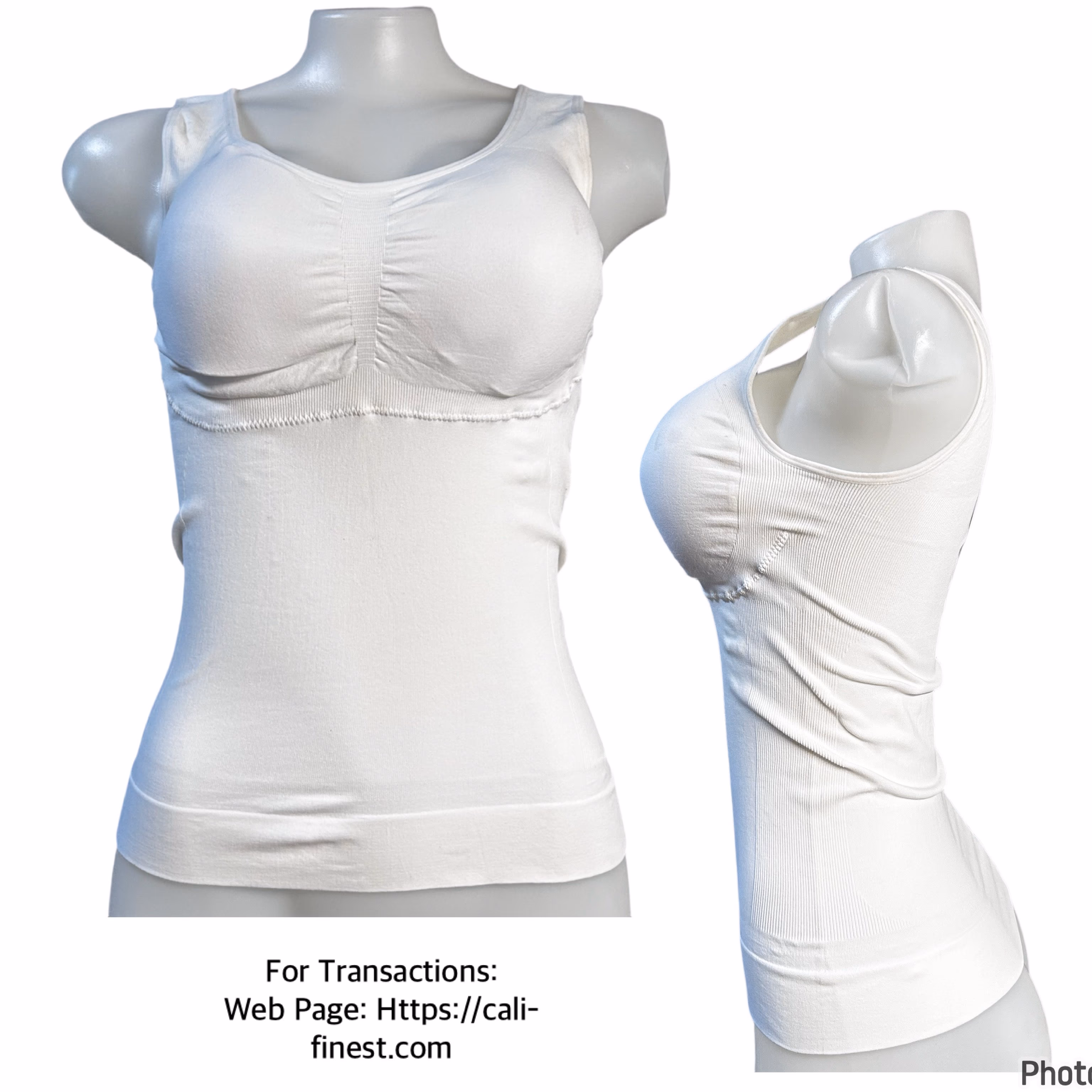 Brandnew Woman Oceans White Shapewear Top XL
