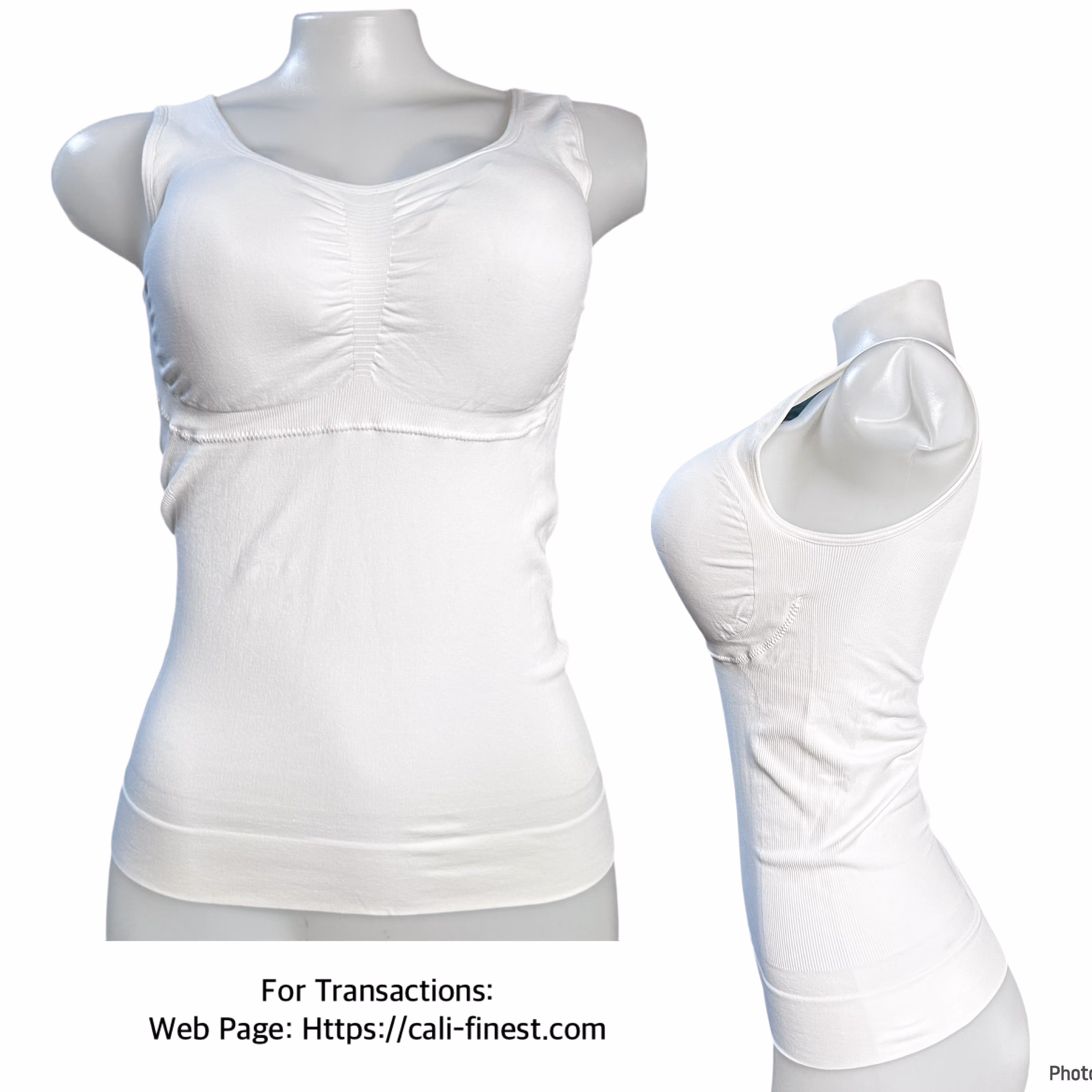 Contorly Women’s White Shapewear Top XL